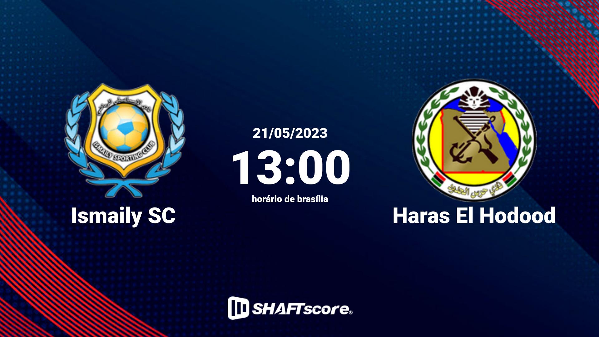 Estatísticas do jogo Ismaily SC vs Haras El Hodood 21.05 13:00