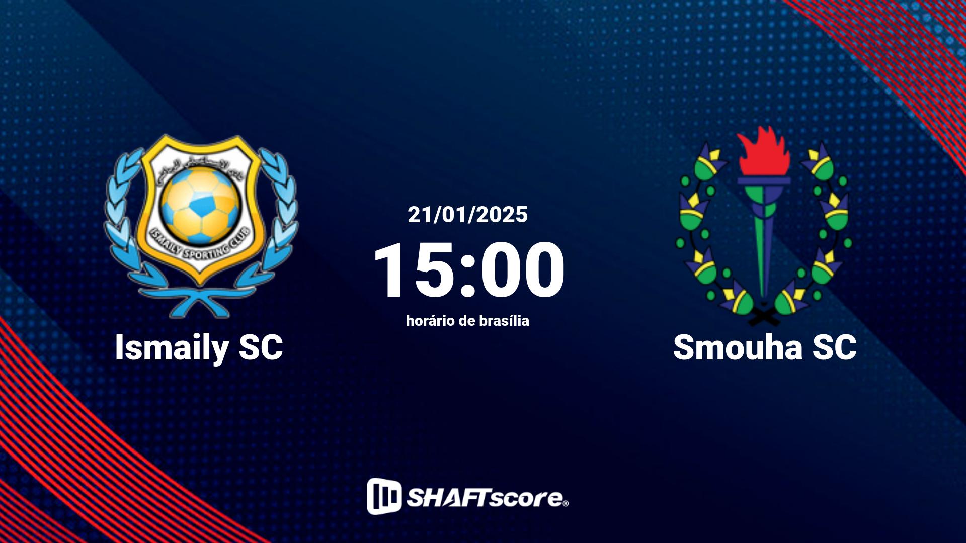 Estatísticas do jogo Ismaily SC vs Smouha SC 21.01 15:00