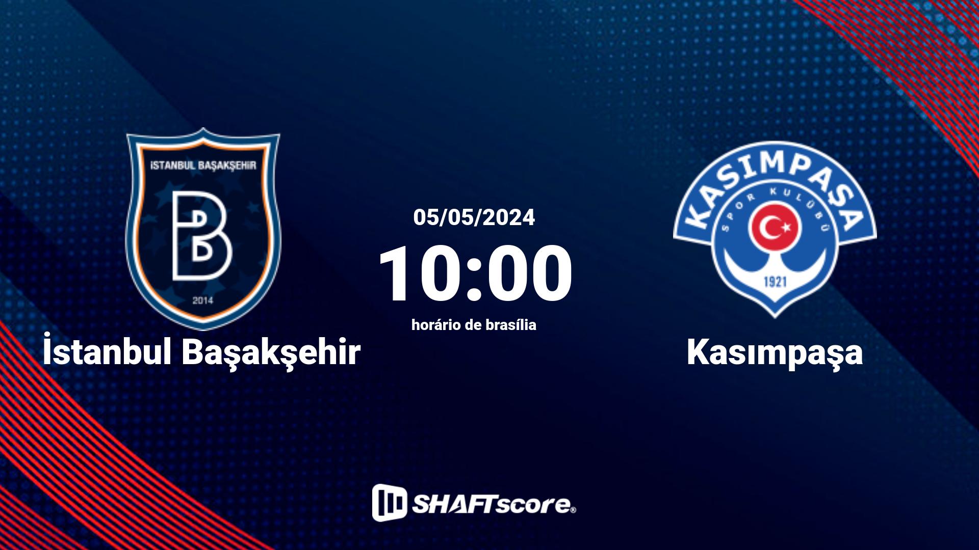 Estatísticas do jogo İstanbul Başakşehir vs Kasımpaşa 05.05 10:00