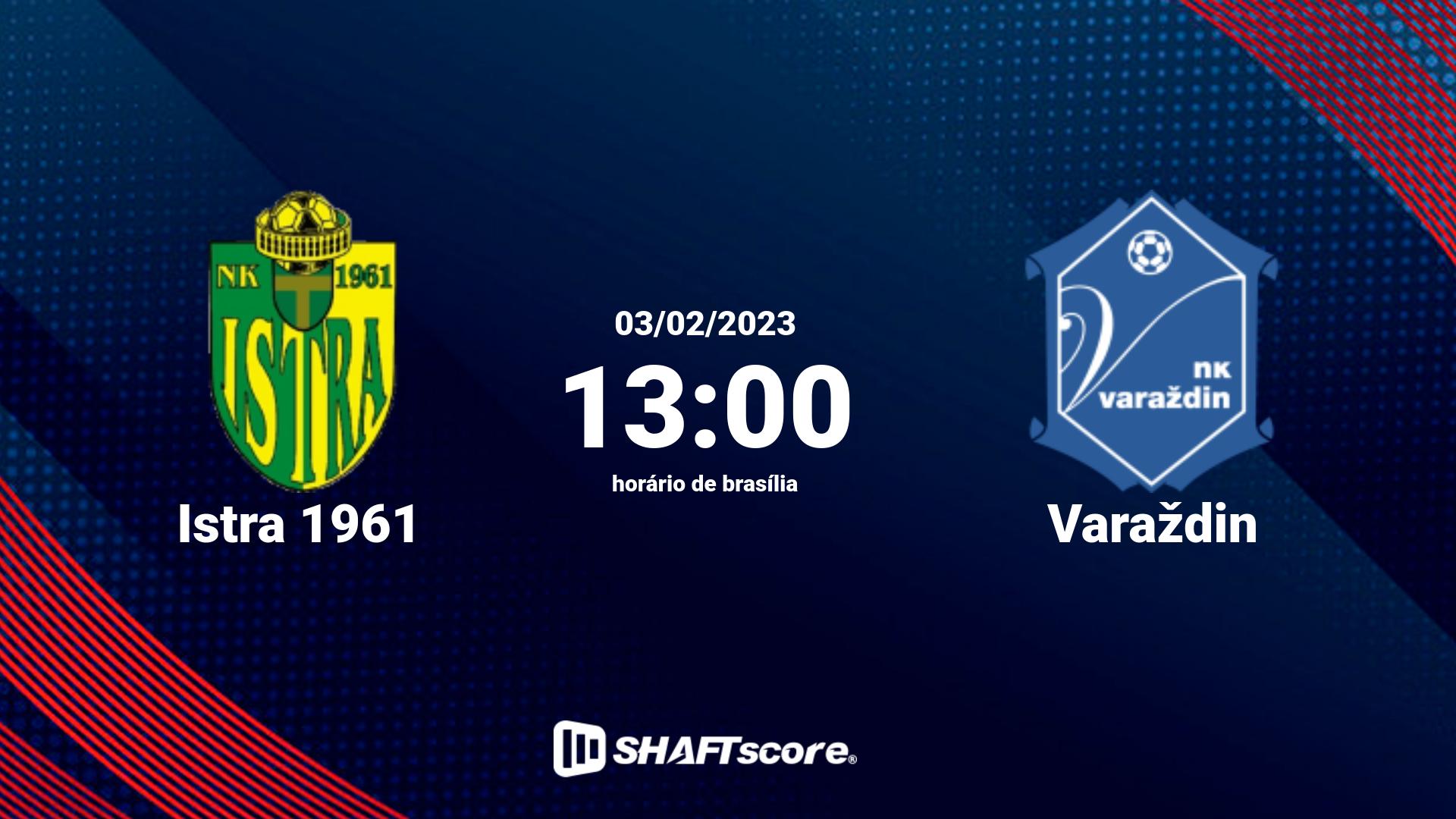 Estatísticas do jogo Istra 1961 vs Varaždin 03.02 13:00