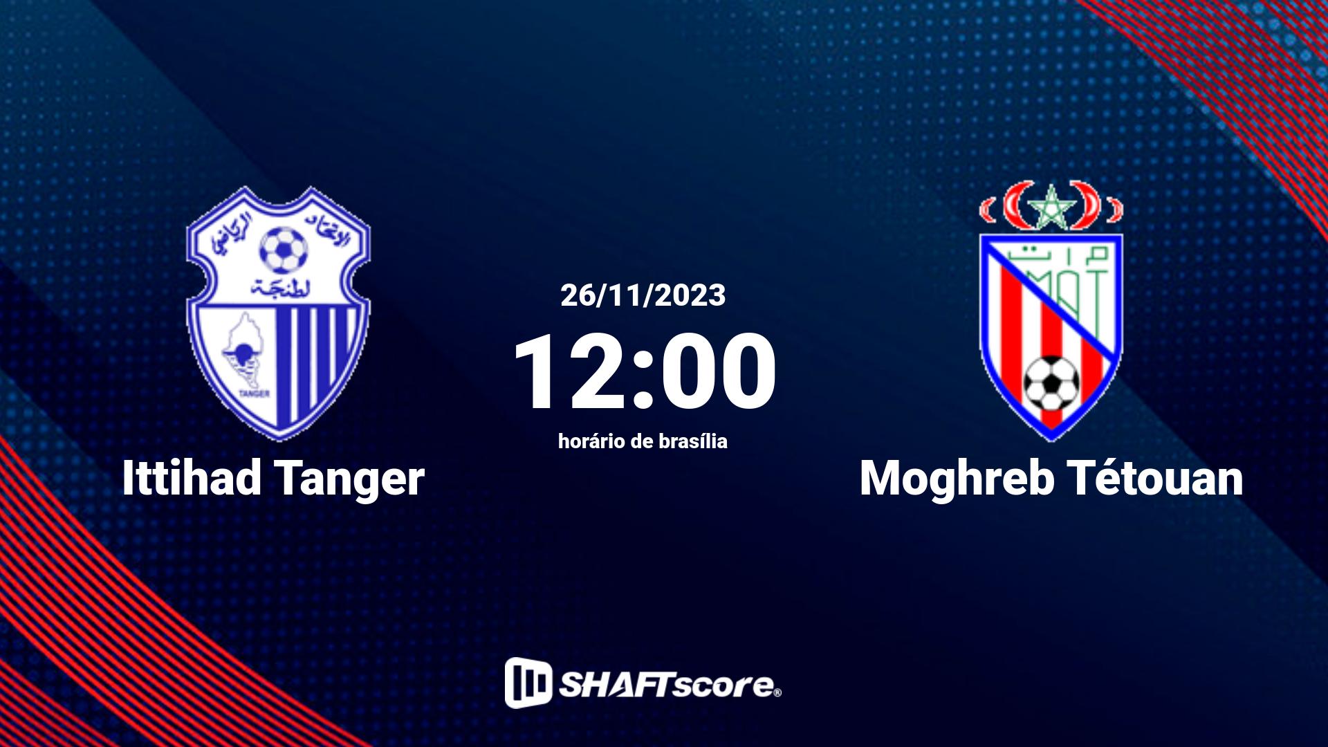 Estatísticas do jogo Ittihad Tanger vs Moghreb Tétouan 26.11 12:00