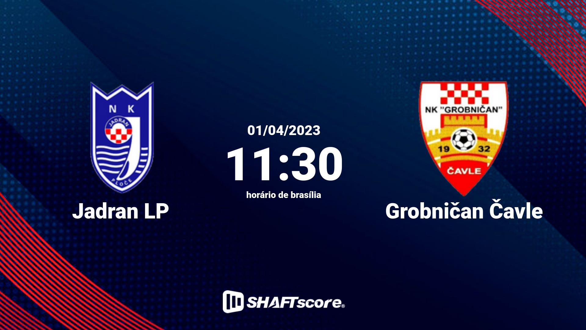 Estatísticas do jogo Jadran LP vs Grobničan Čavle 01.04 11:30