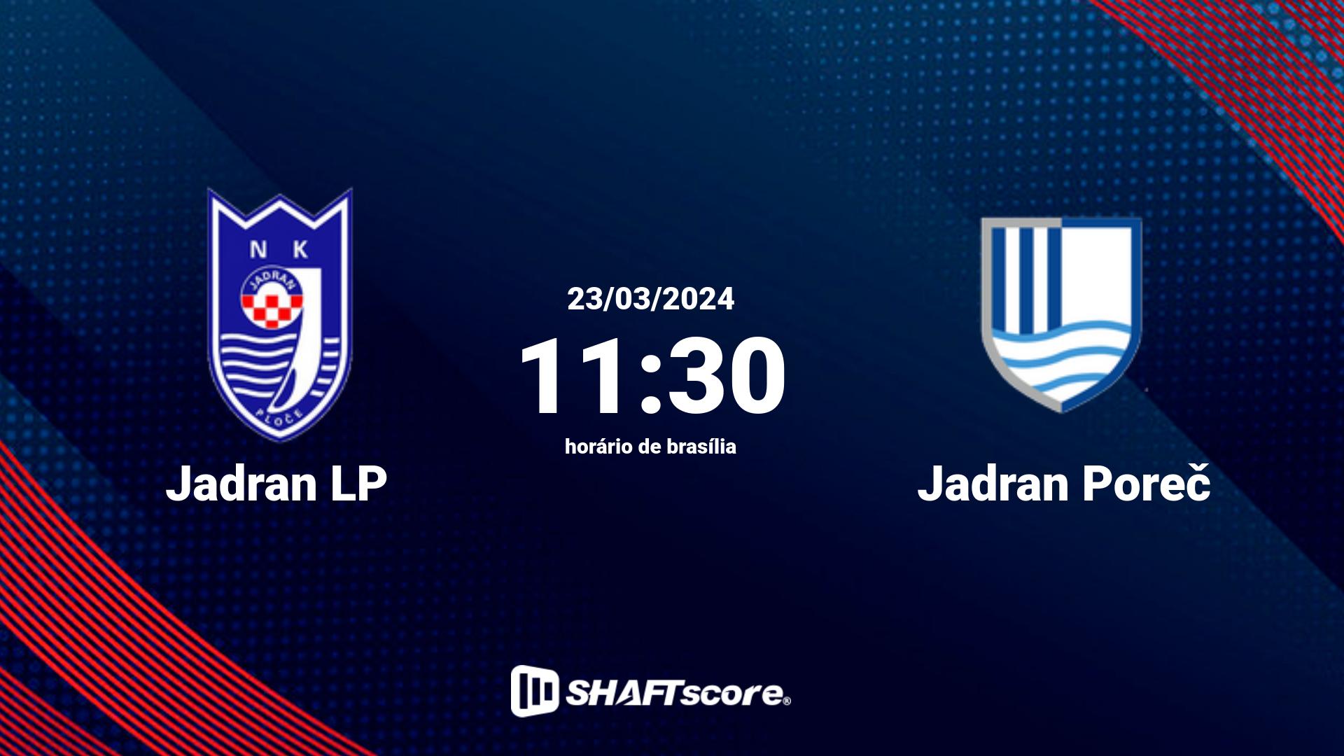 Estatísticas do jogo Jadran LP vs Jadran Poreč 23.03 11:30