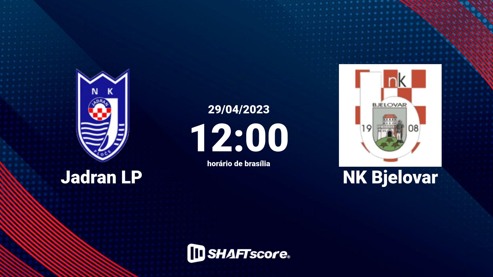 Estatísticas do jogo Jadran LP vs NK Bjelovar 29.04 12:00