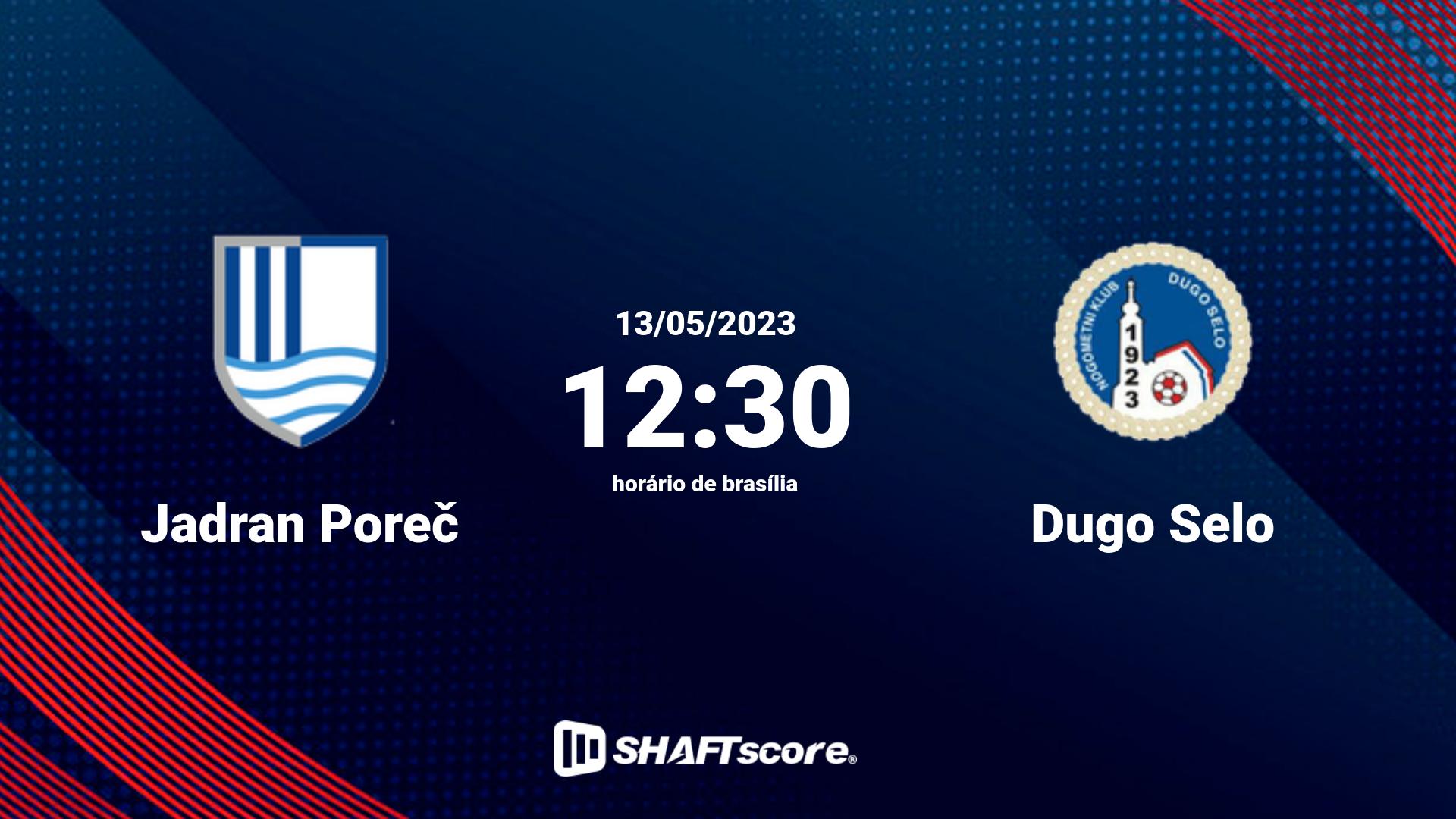 Estatísticas do jogo Jadran Poreč vs Dugo Selo 13.05 12:30