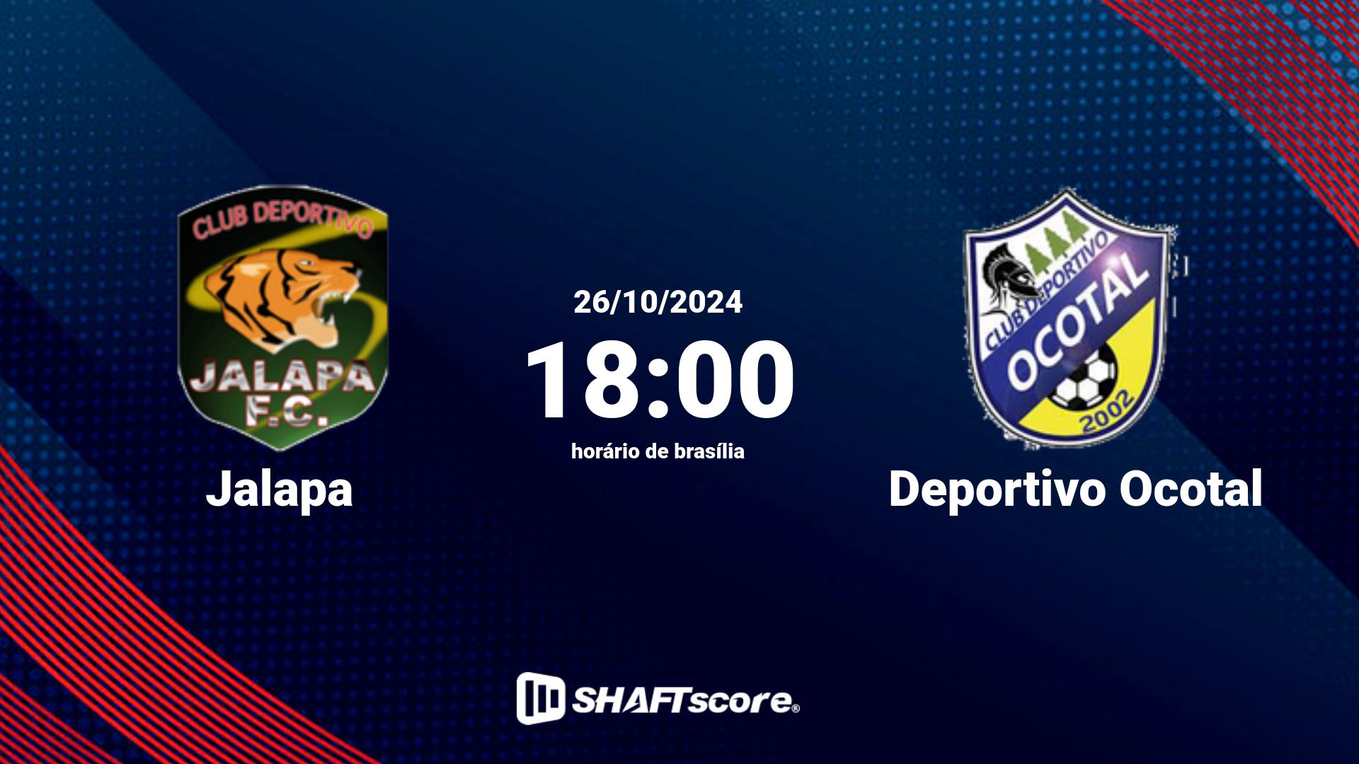 Estatísticas do jogo Jalapa vs Deportivo Ocotal 26.10 18:00