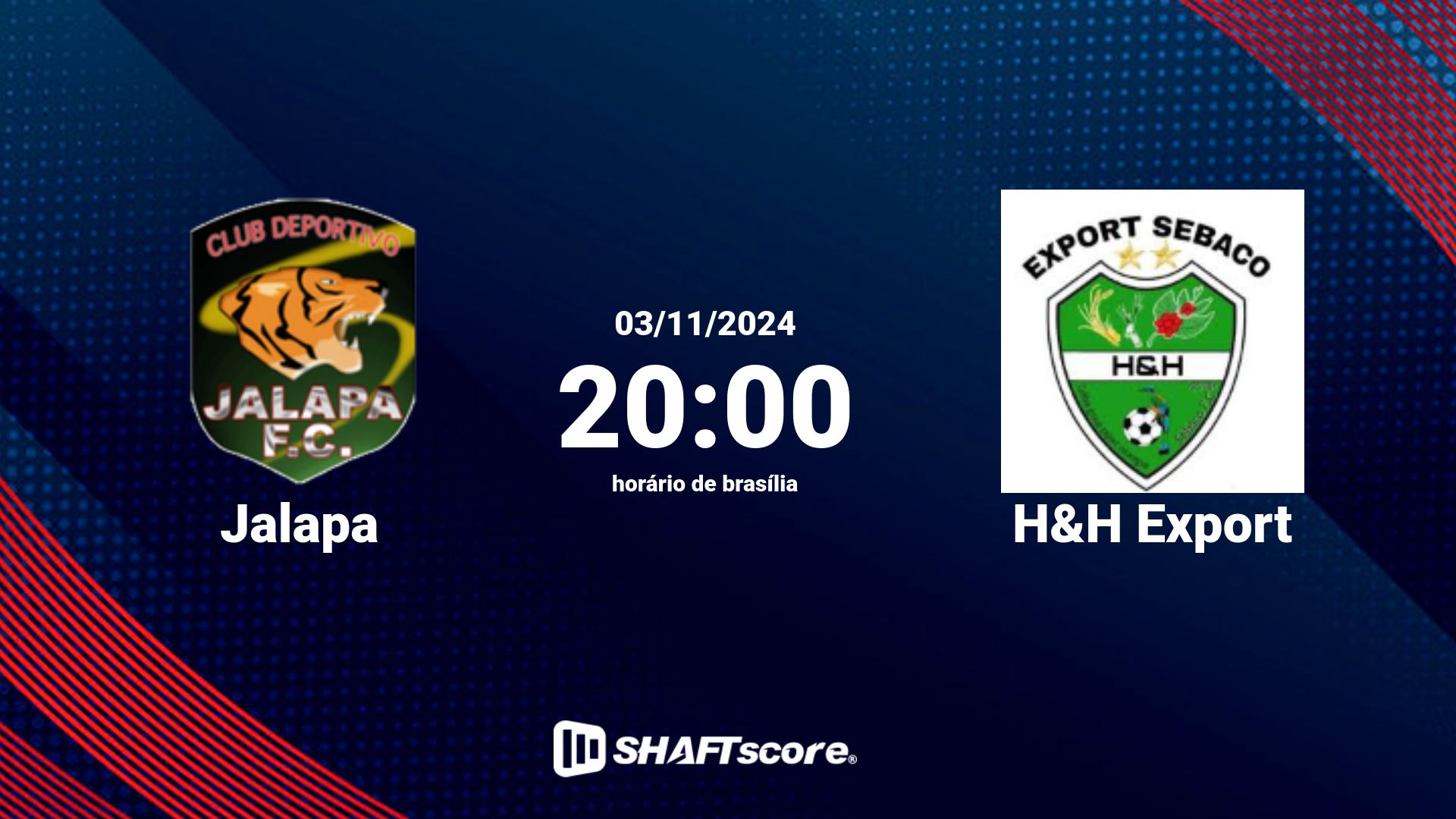 Estatísticas do jogo Jalapa vs H&H Export 03.11 20:00