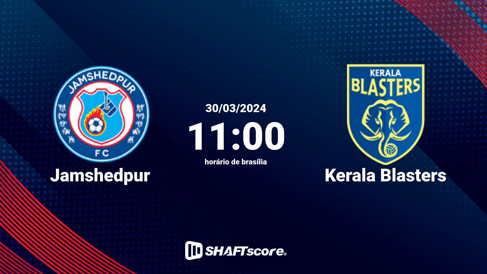 Estatísticas do jogo Jamshedpur vs Kerala Blasters 30.03 11:00