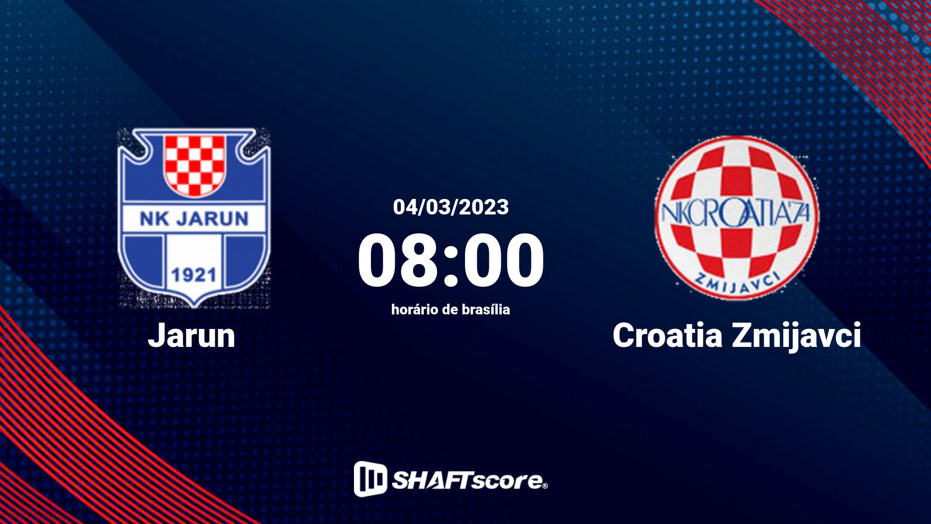 Estatísticas do jogo Jarun vs Croatia Zmijavci 04.03 08:00