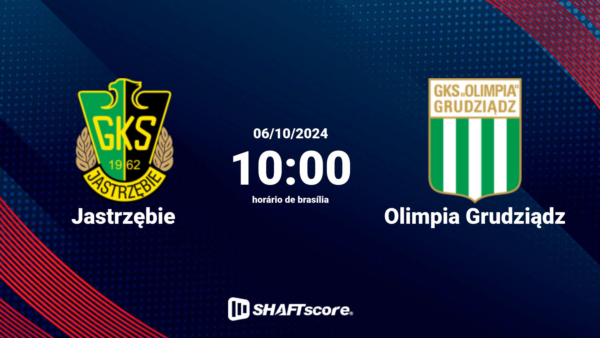 Estatísticas do jogo Jastrzębie vs Olimpia Grudziądz 06.10 10:00