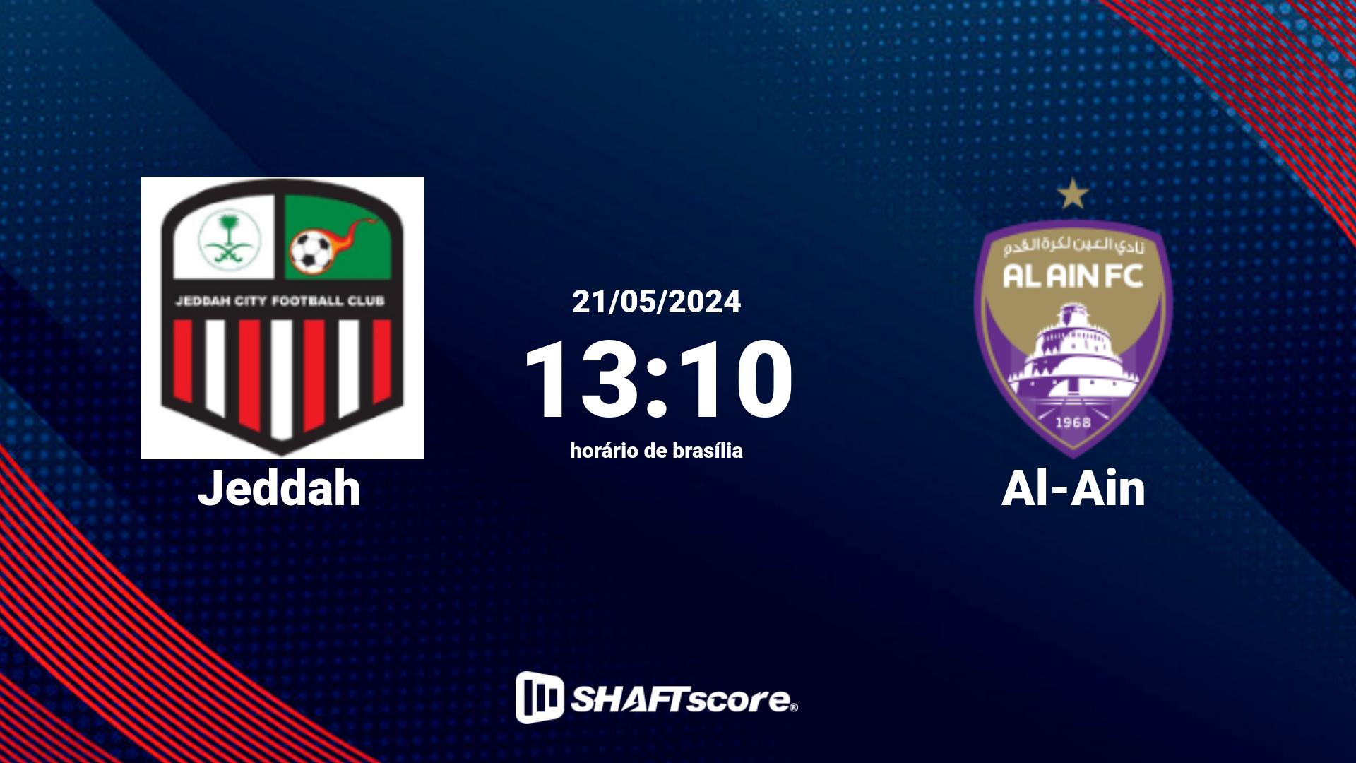 Estatísticas do jogo Jeddah vs Al-Ain 21.05 13:10