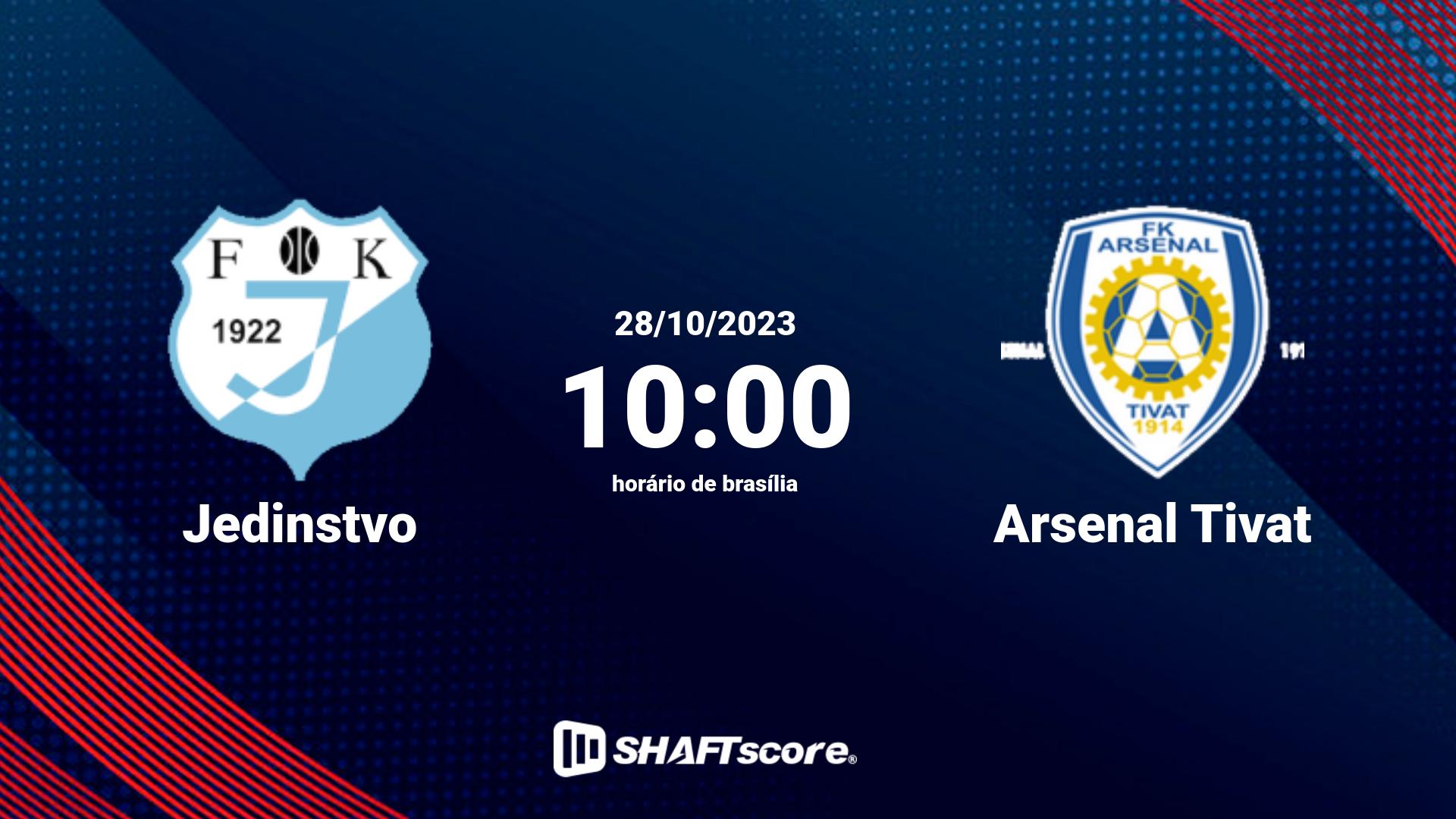 Estatísticas do jogo Jedinstvo vs Arsenal Tivat 28.10 10:00