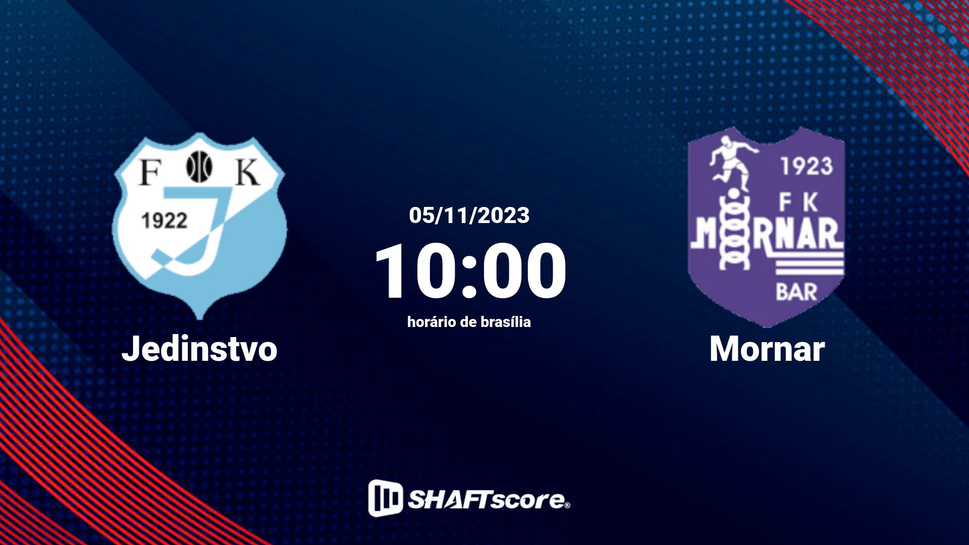 Estatísticas do jogo Jedinstvo vs Mornar 05.11 10:00