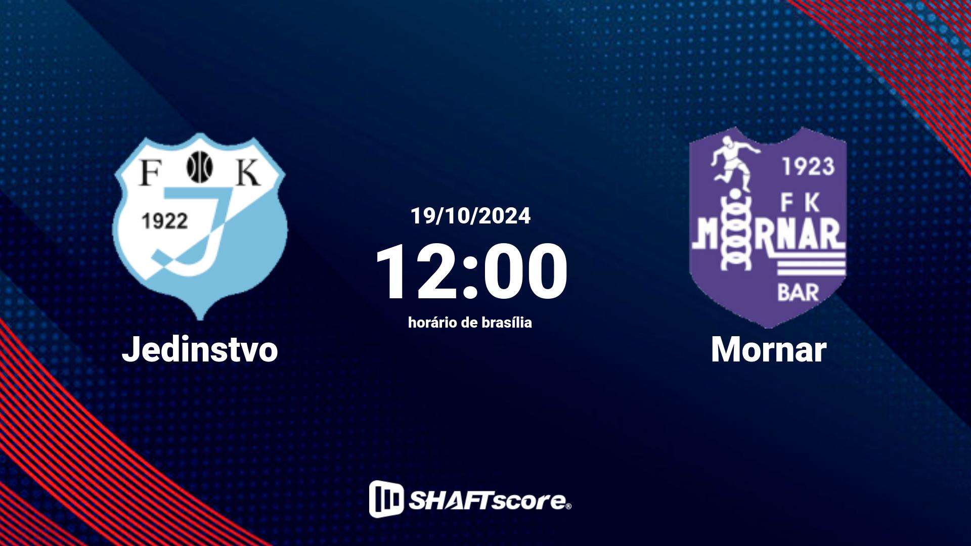 Estatísticas do jogo Jedinstvo vs Mornar 19.10 12:00