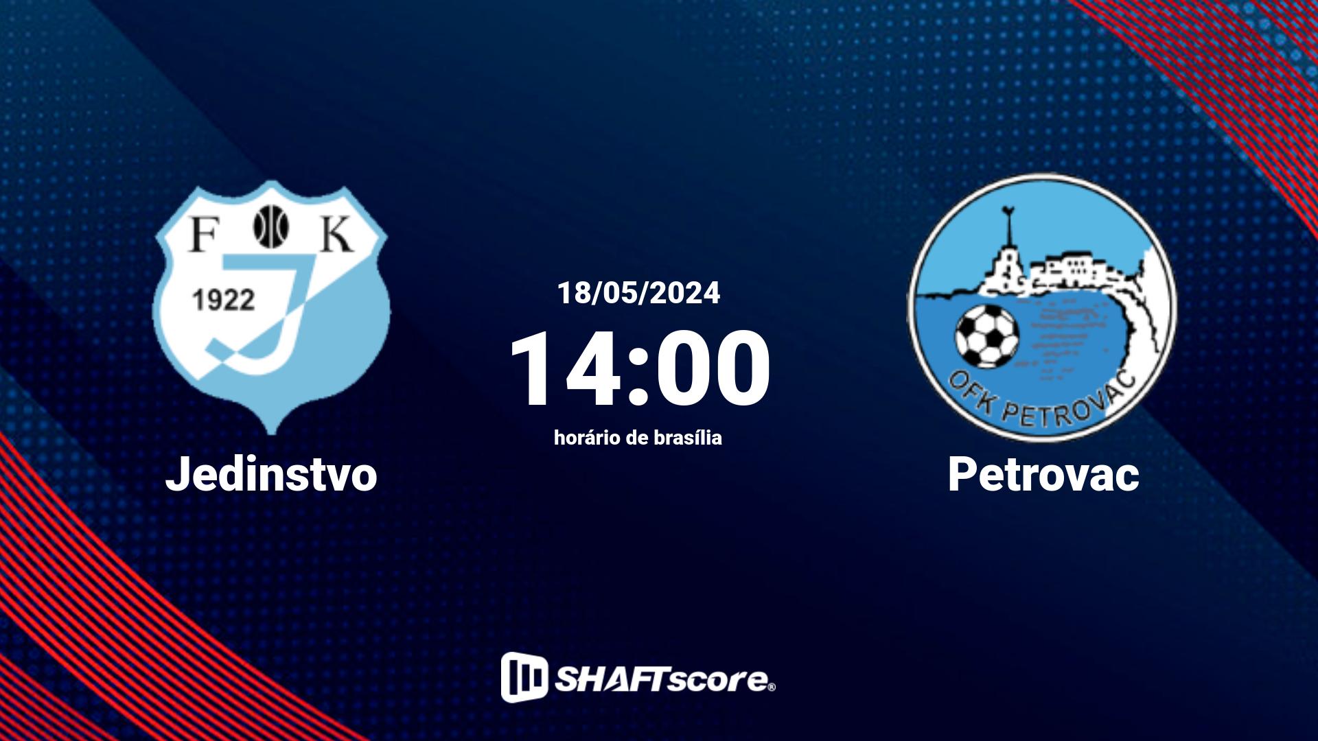 Estatísticas do jogo Jedinstvo vs Petrovac 18.05 14:00