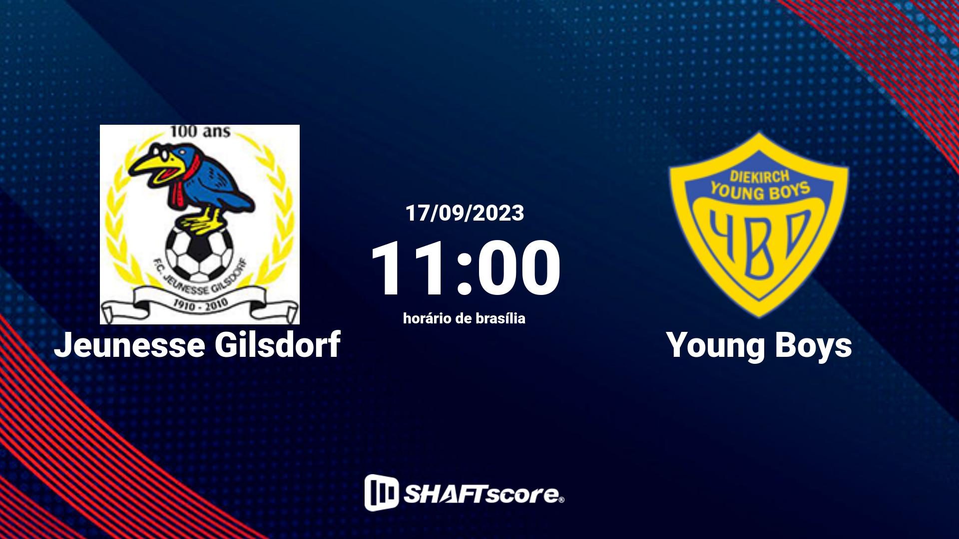 Estatísticas do jogo Jeunesse Gilsdorf vs Young Boys 17.09 11:00