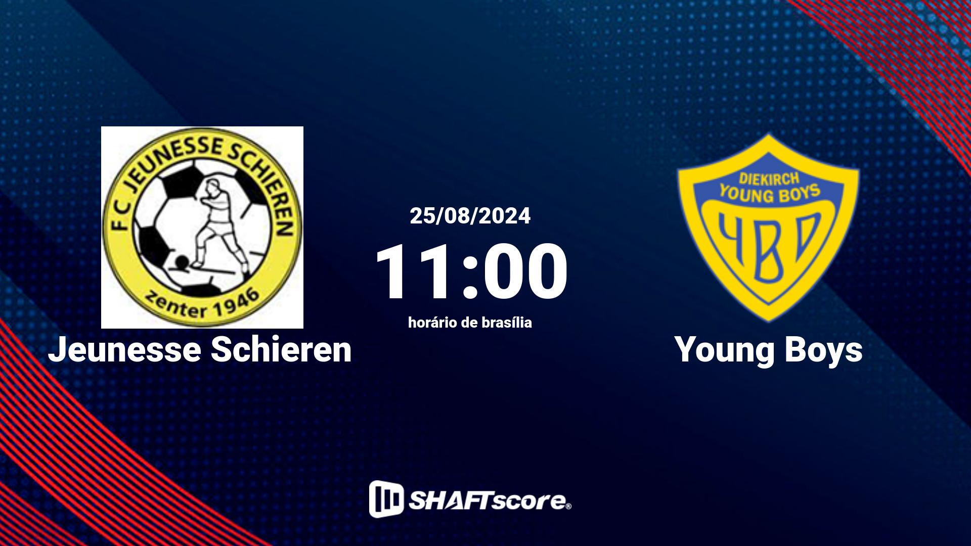 Estatísticas do jogo Jeunesse Schieren vs Young Boys 25.08 11:00