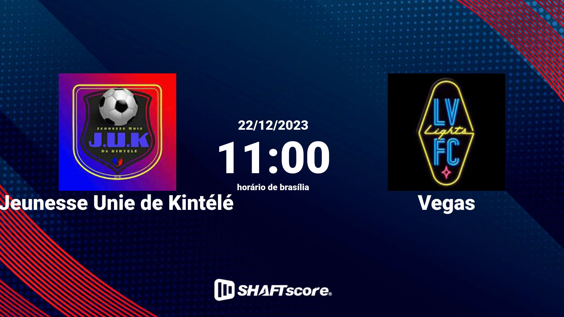 Estatísticas do jogo Jeunesse Unie de Kintélé vs Vegas 22.12 11:00