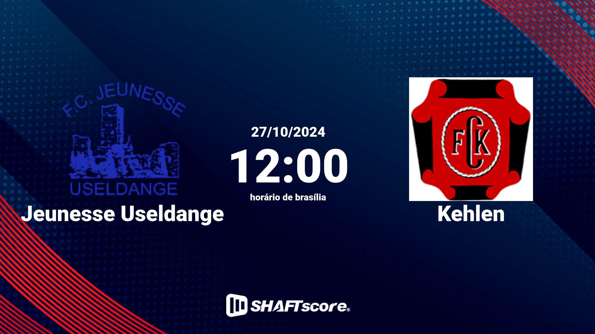 Estatísticas do jogo Jeunesse Useldange vs Kehlen 27.10 12:00