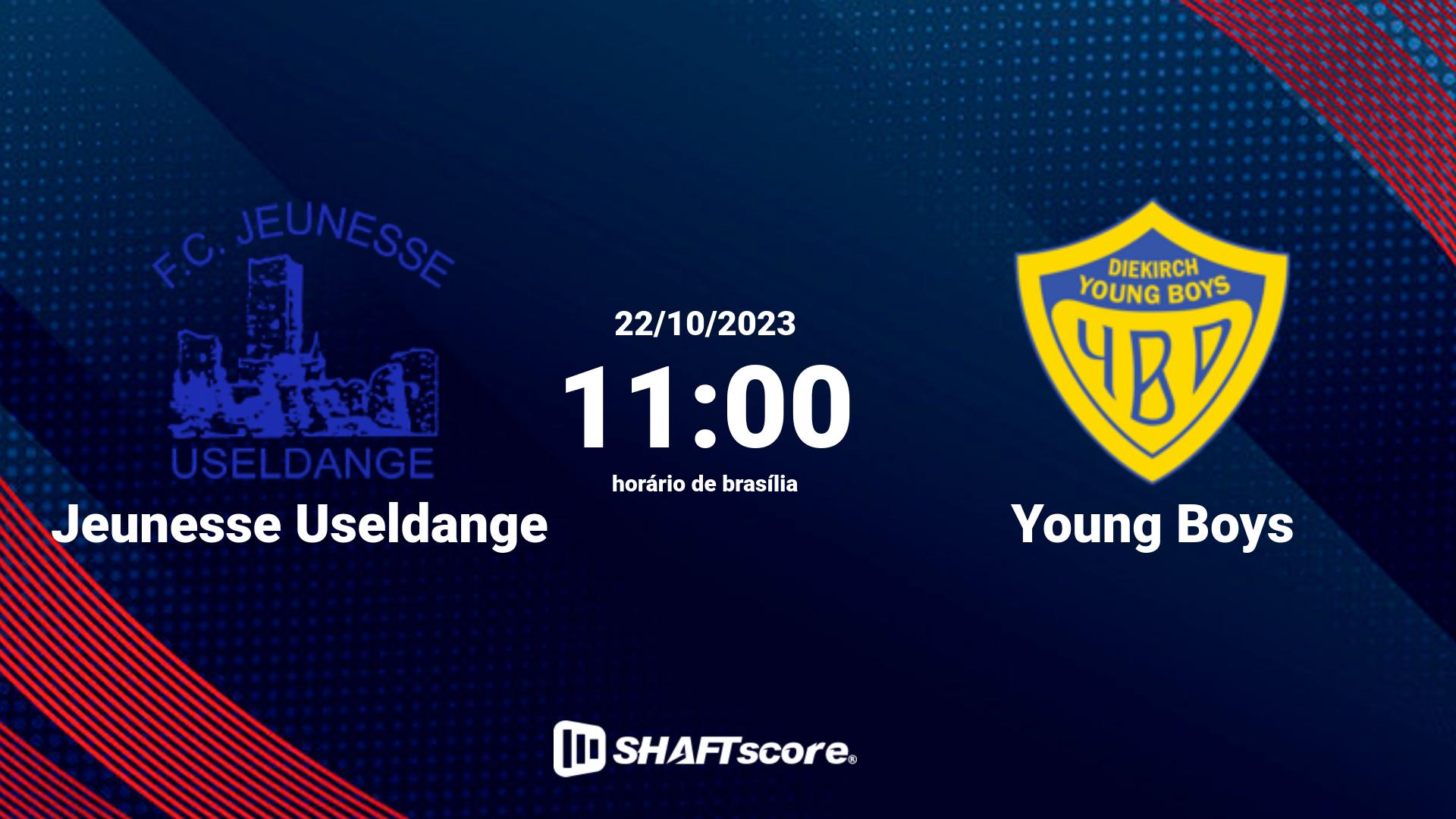 Estatísticas do jogo Jeunesse Useldange vs Young Boys 22.10 11:00