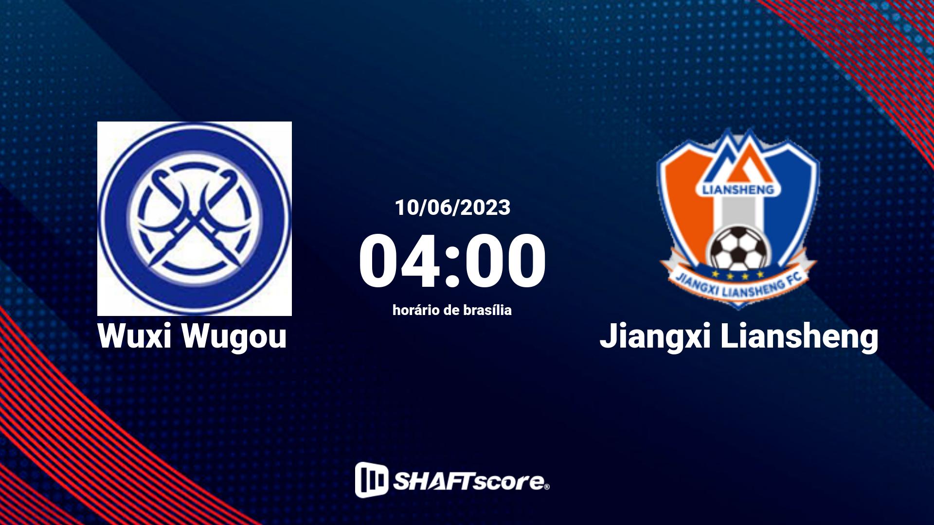 Estatísticas do jogo Jiangxi Liansheng vs Wuxi Wugou 17.09 08:30