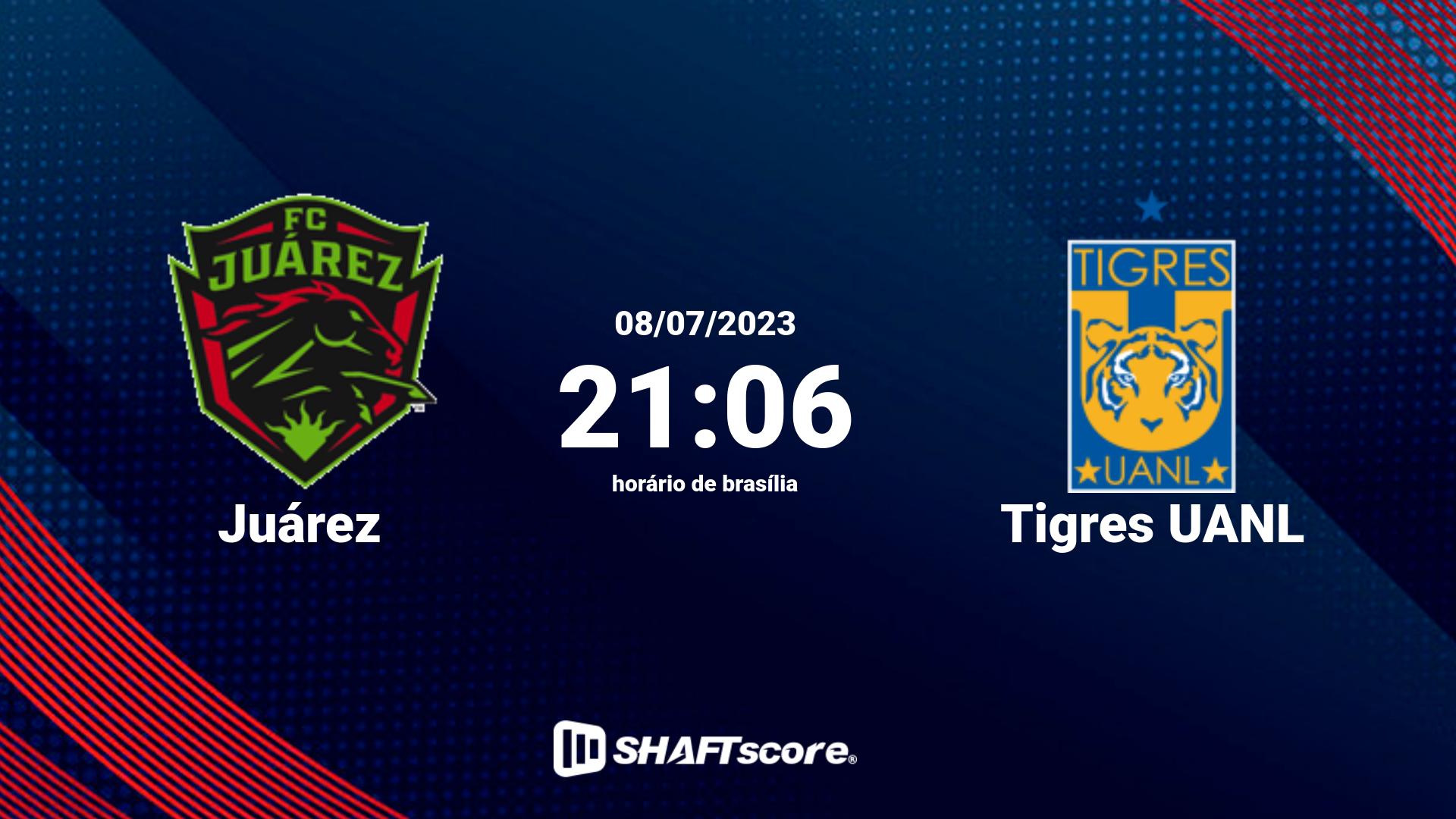 Estatísticas do jogo Juárez vs Tigres UANL 08.07 21:06