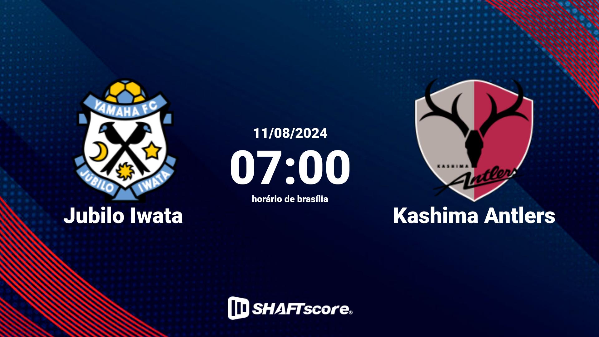 Estatísticas do jogo Jubilo Iwata vs Kashima Antlers 11.08 07:00