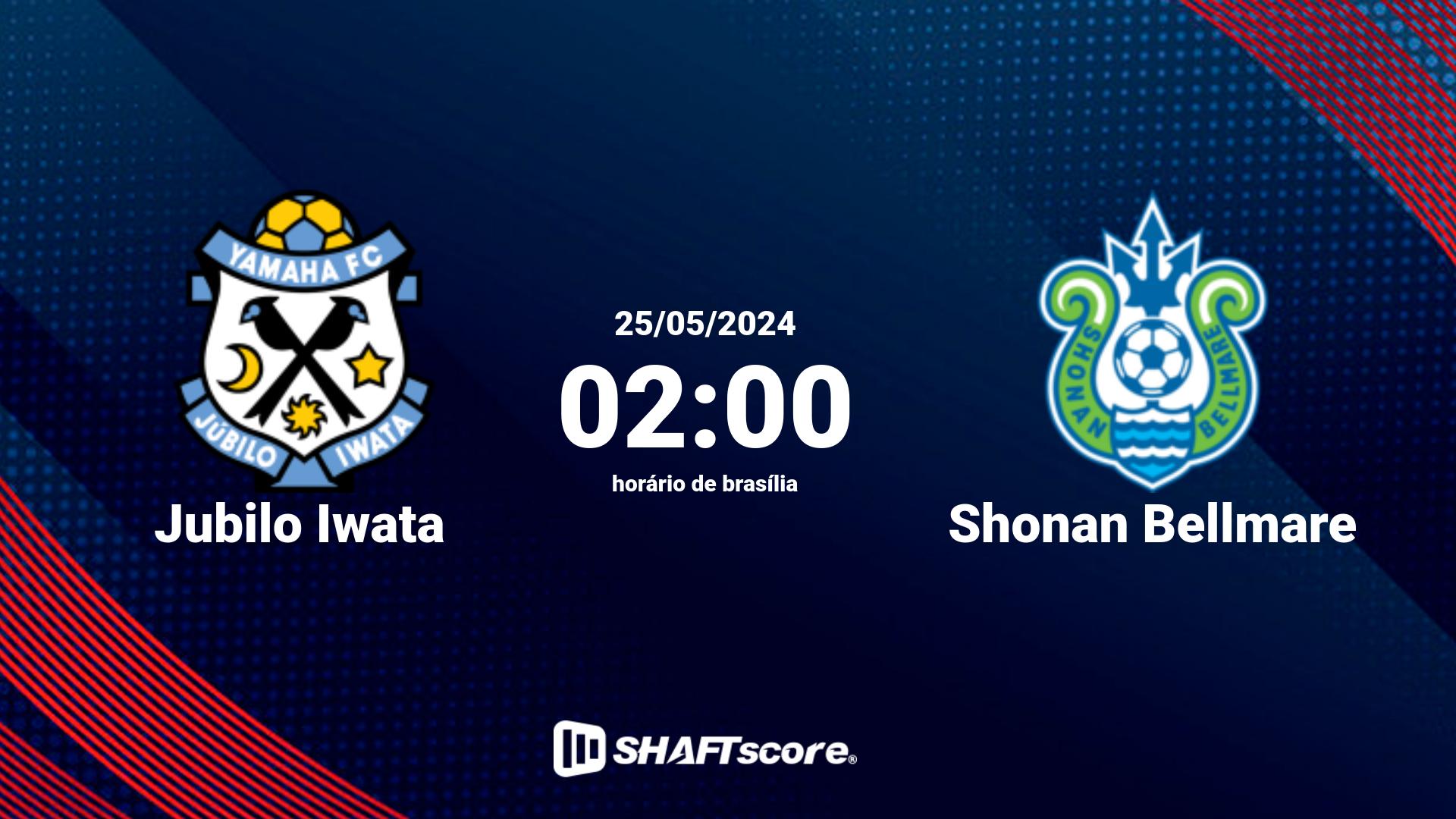 Estatísticas do jogo Jubilo Iwata vs Shonan Bellmare 25.05 02:00