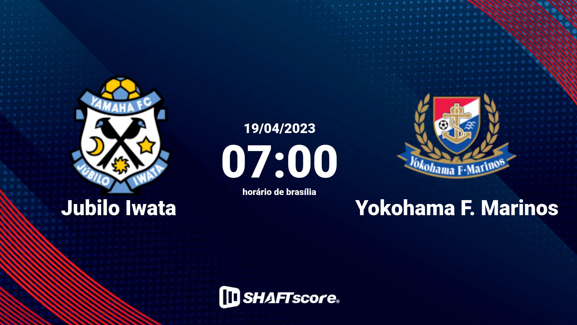 Estatísticas do jogo Jubilo Iwata vs Yokohama F. Marinos 19.04 07:00