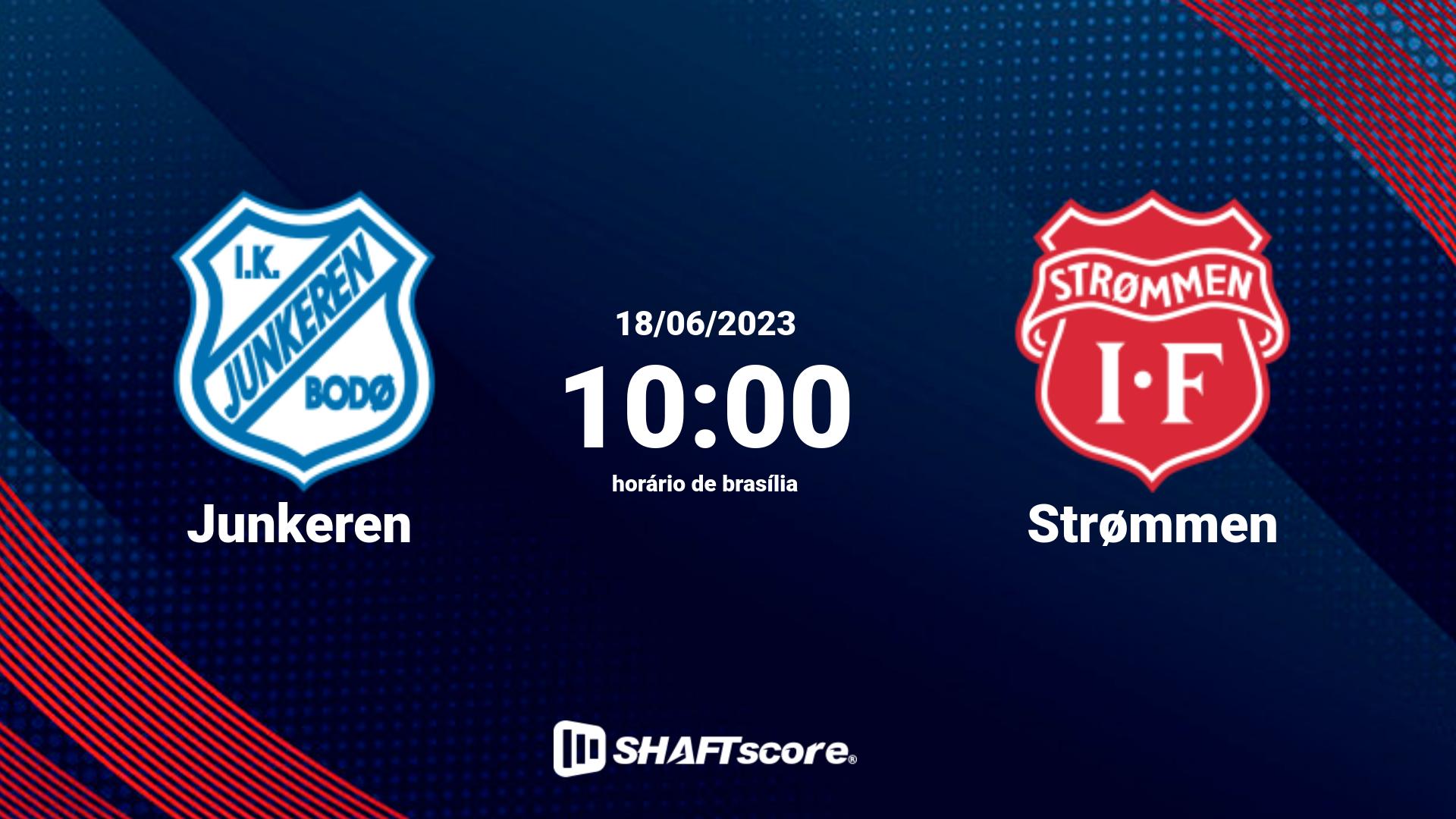 Estatísticas do jogo Junkeren vs Strømmen 18.06 10:00