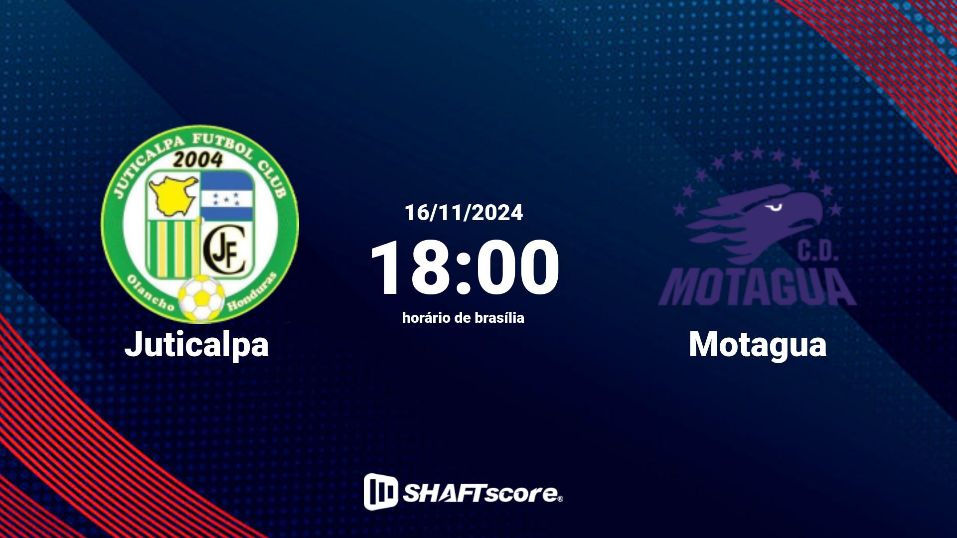 Estatísticas do jogo Juticalpa vs Motagua 16.11 18:00