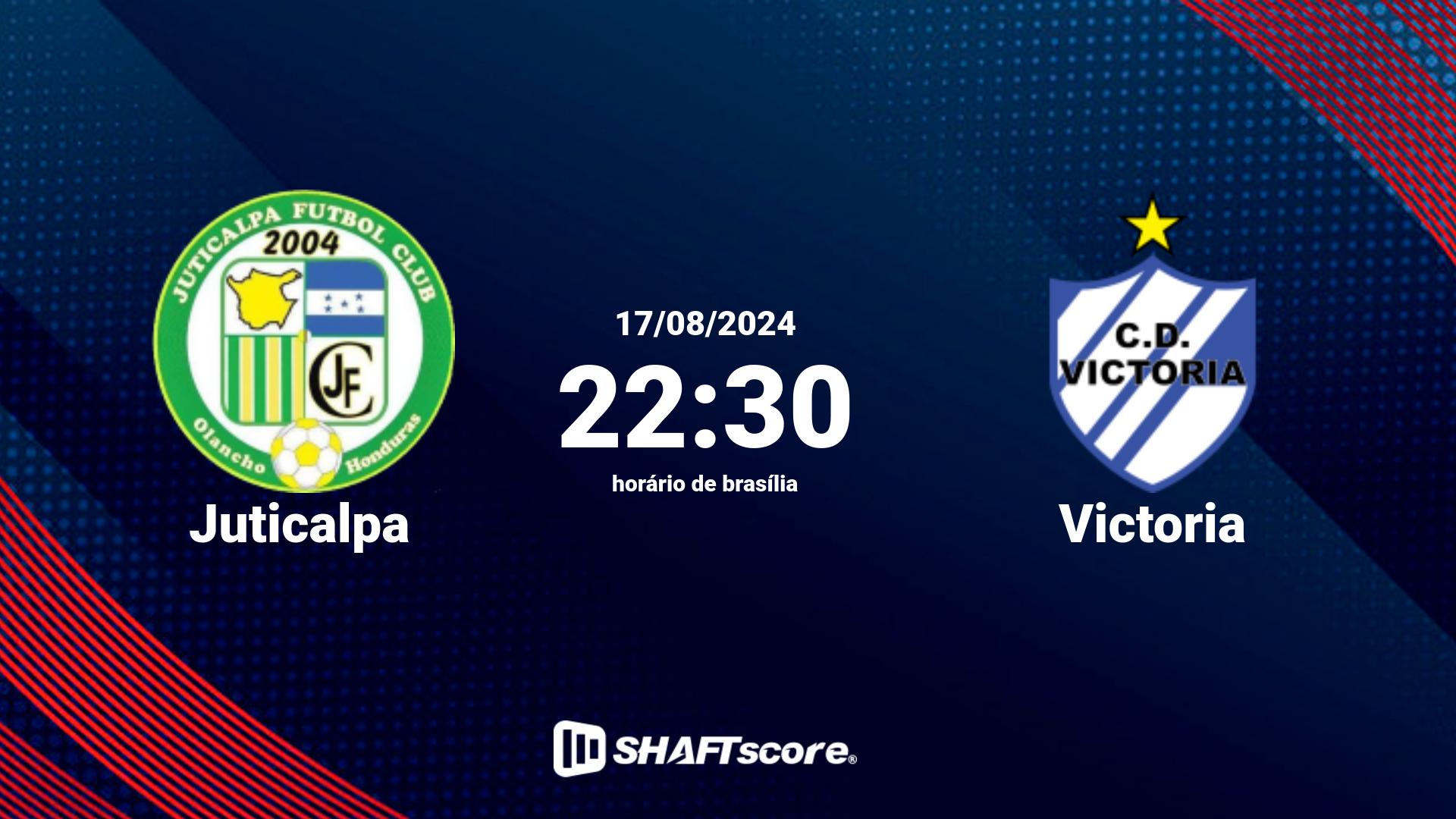 Estatísticas do jogo Juticalpa vs Victoria 17.08 22:30