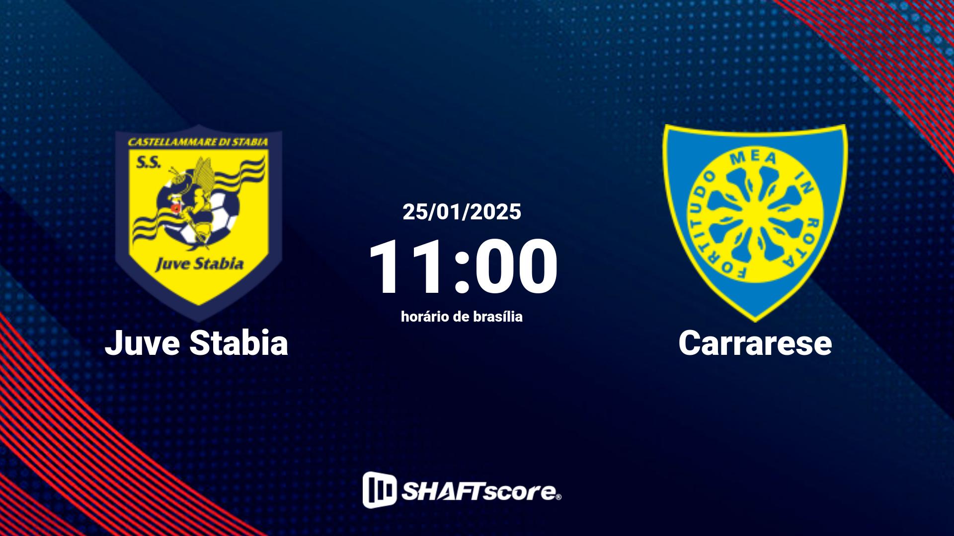 Estatísticas do jogo Juve Stabia vs Carrarese 25.01 11:00