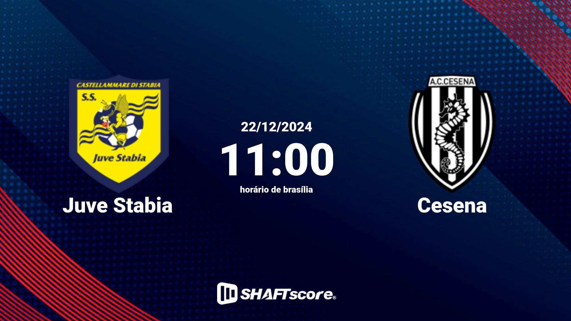 Estatísticas do jogo Juve Stabia vs Cesena 22.12 11:00