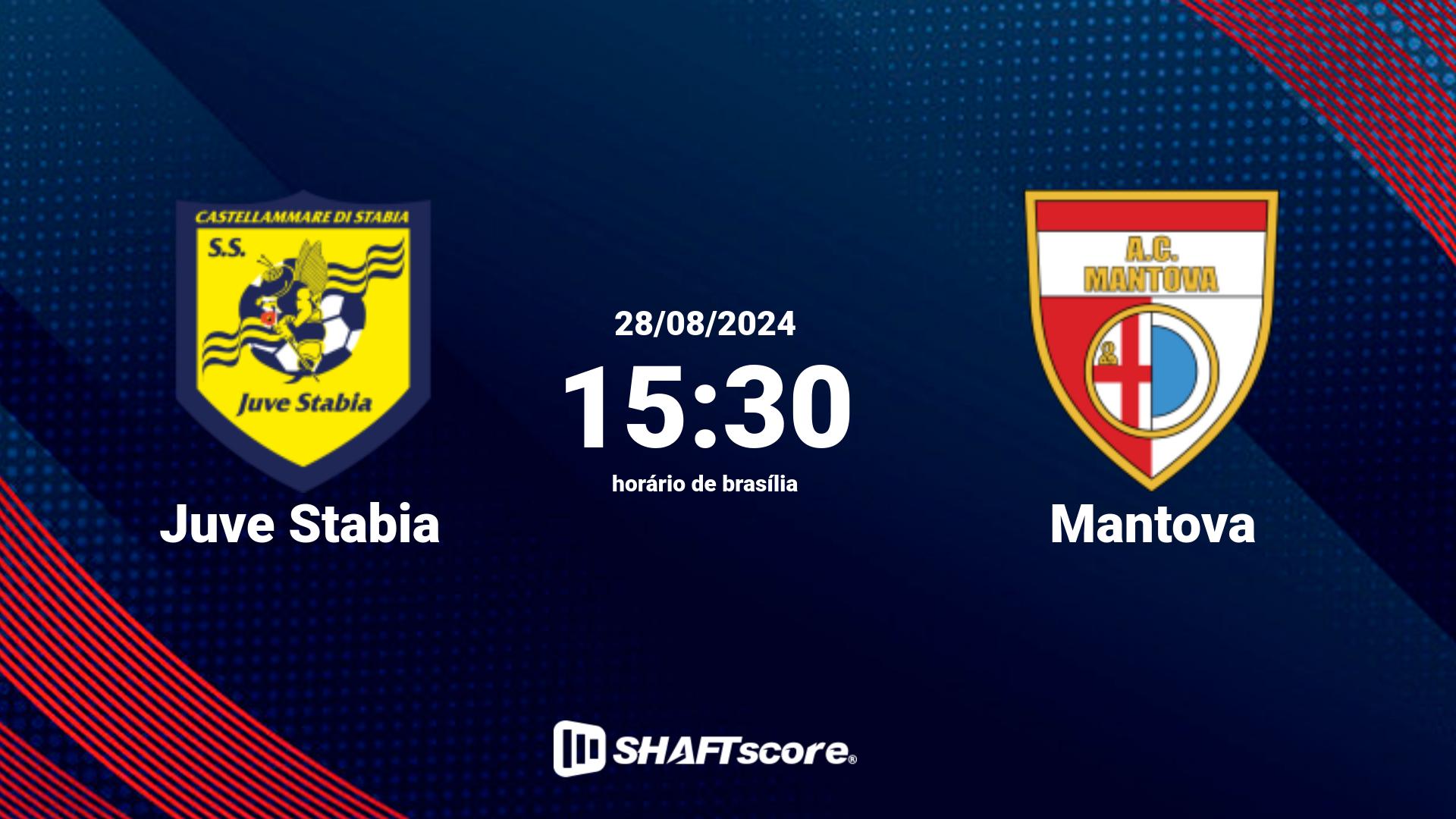 Estatísticas do jogo Juve Stabia vs Mantova 28.08 15:30