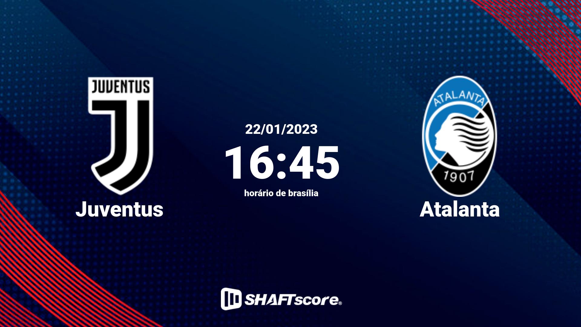 Estatísticas do jogo Juventus vs Atalanta 22.01 16:45