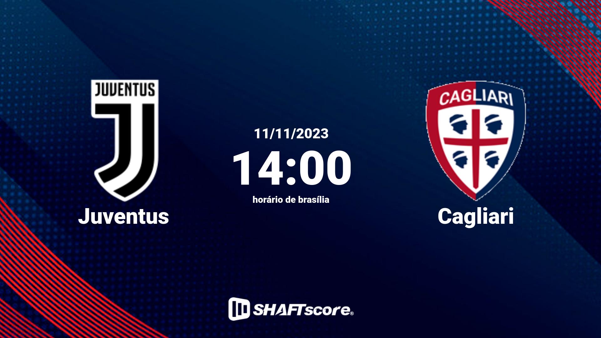 Estatísticas do jogo Juventus vs Cagliari 11.11 14:00