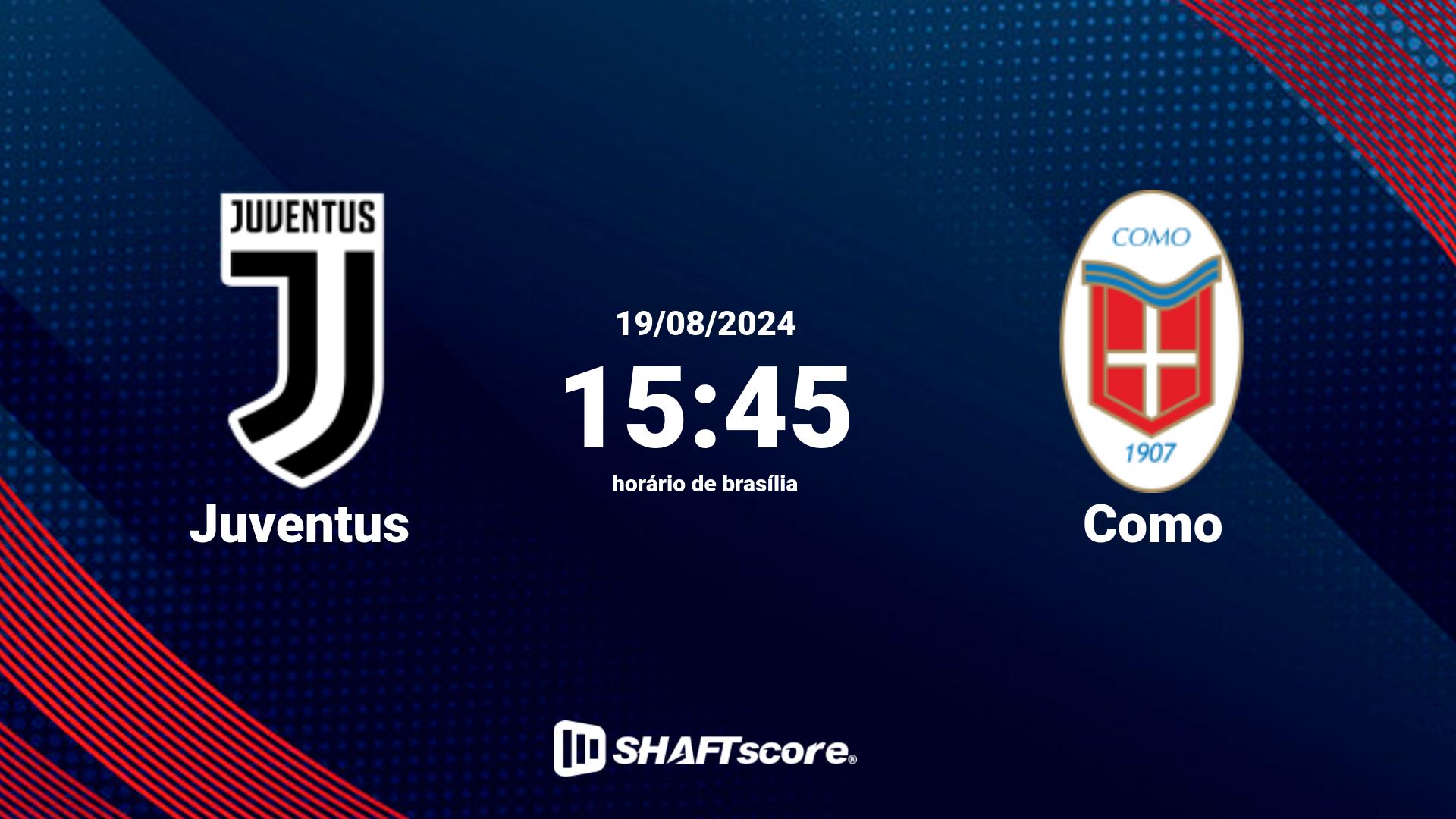 Estatísticas do jogo Juventus vs Como 19.08 15:45