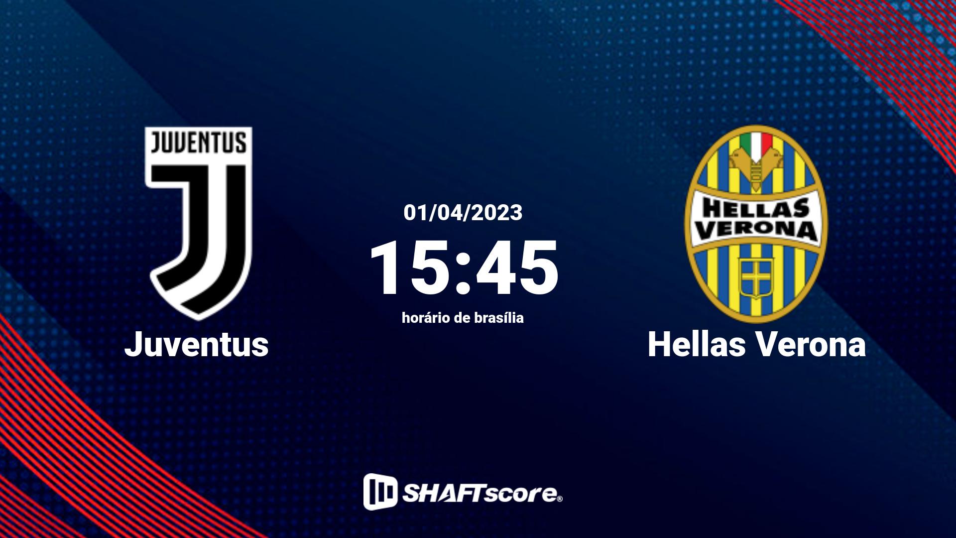 Estatísticas do jogo Juventus vs Hellas Verona 01.04 15:45