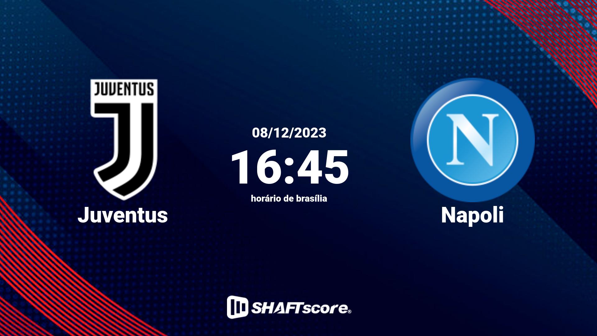 Estatísticas do jogo Juventus vs Napoli 08.12 16:45