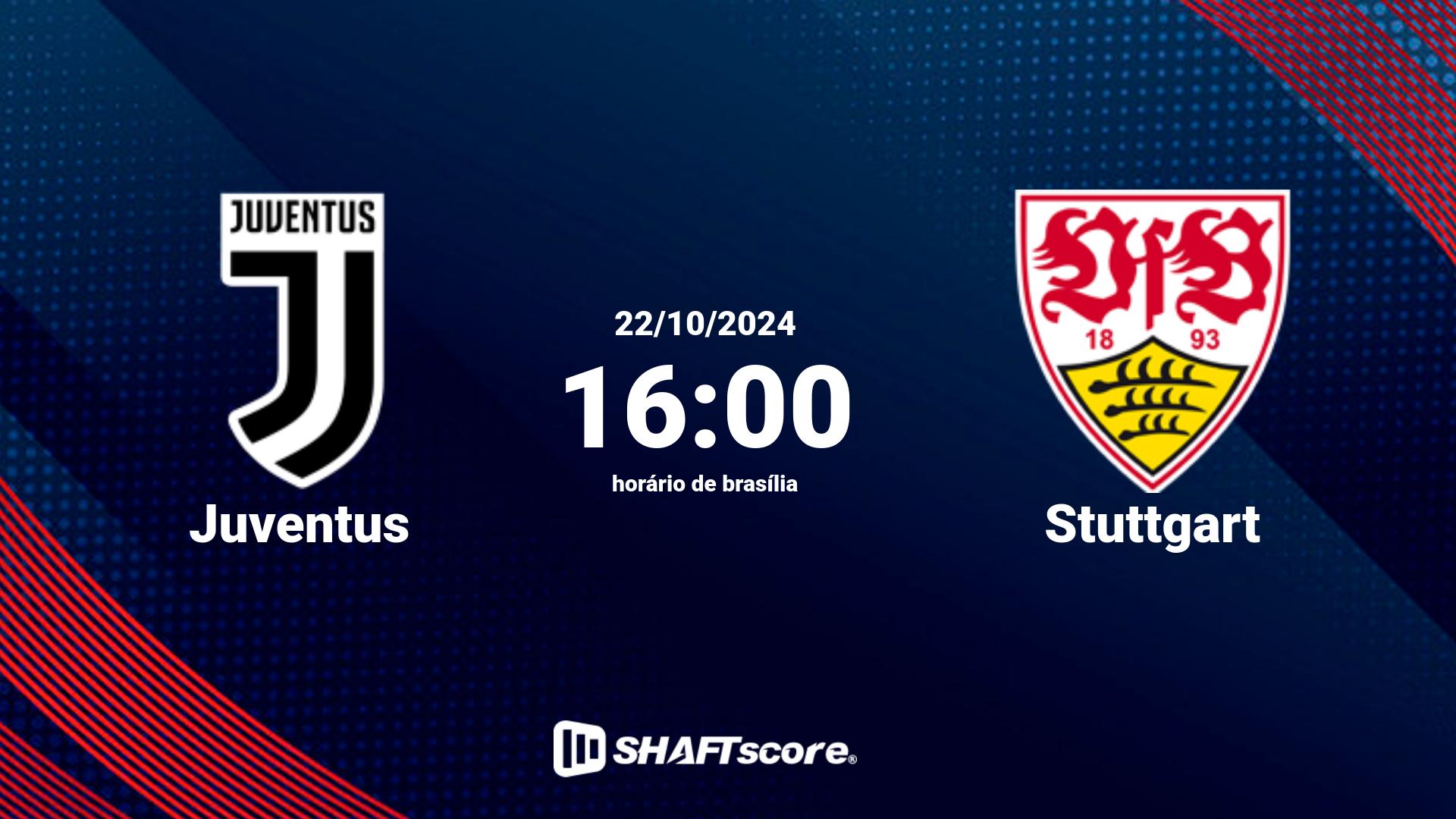 Estatísticas do jogo Juventus vs Stuttgart 22.10 16:00