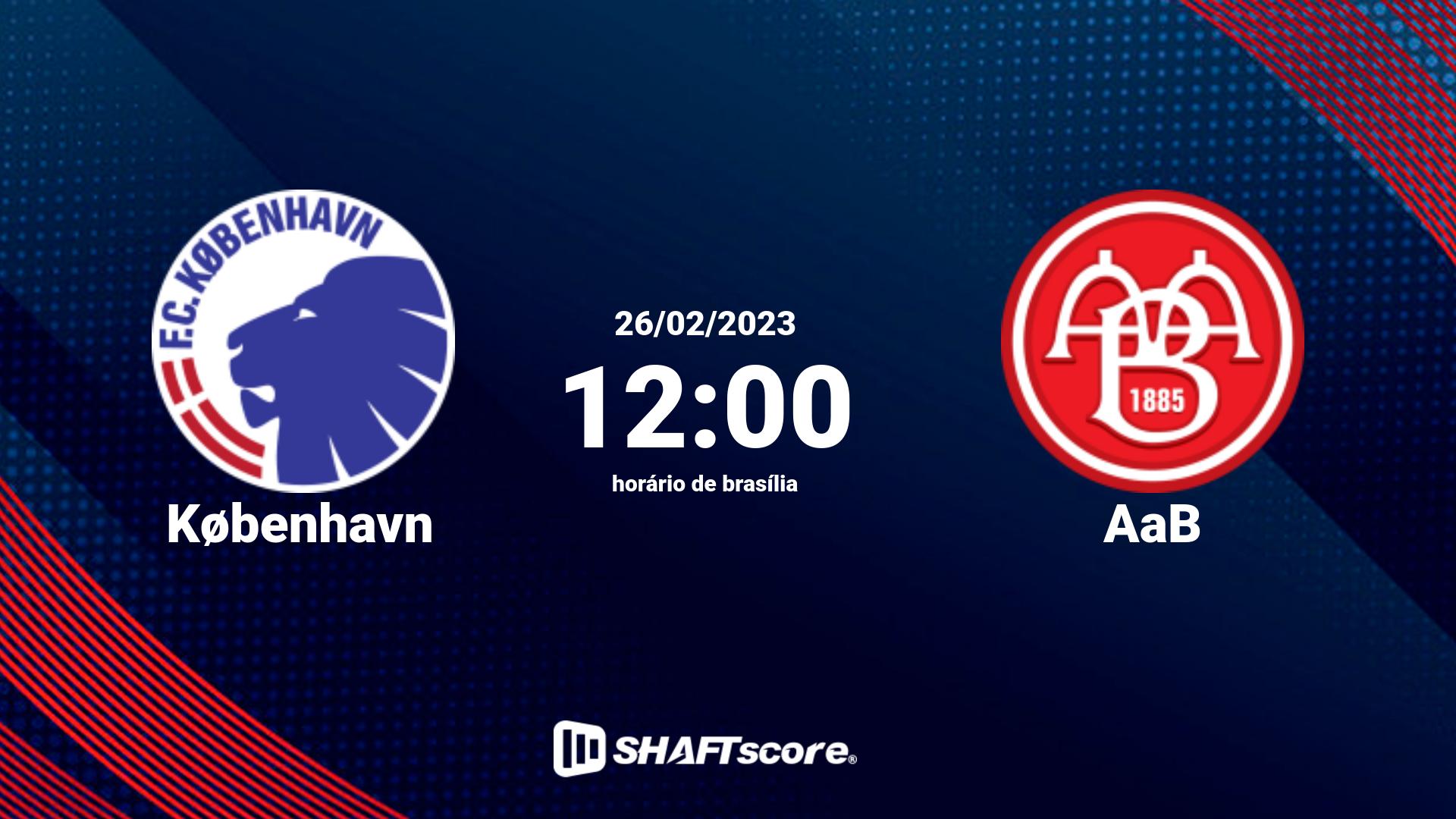 Estatísticas do jogo København vs AaB 26.02 12:00