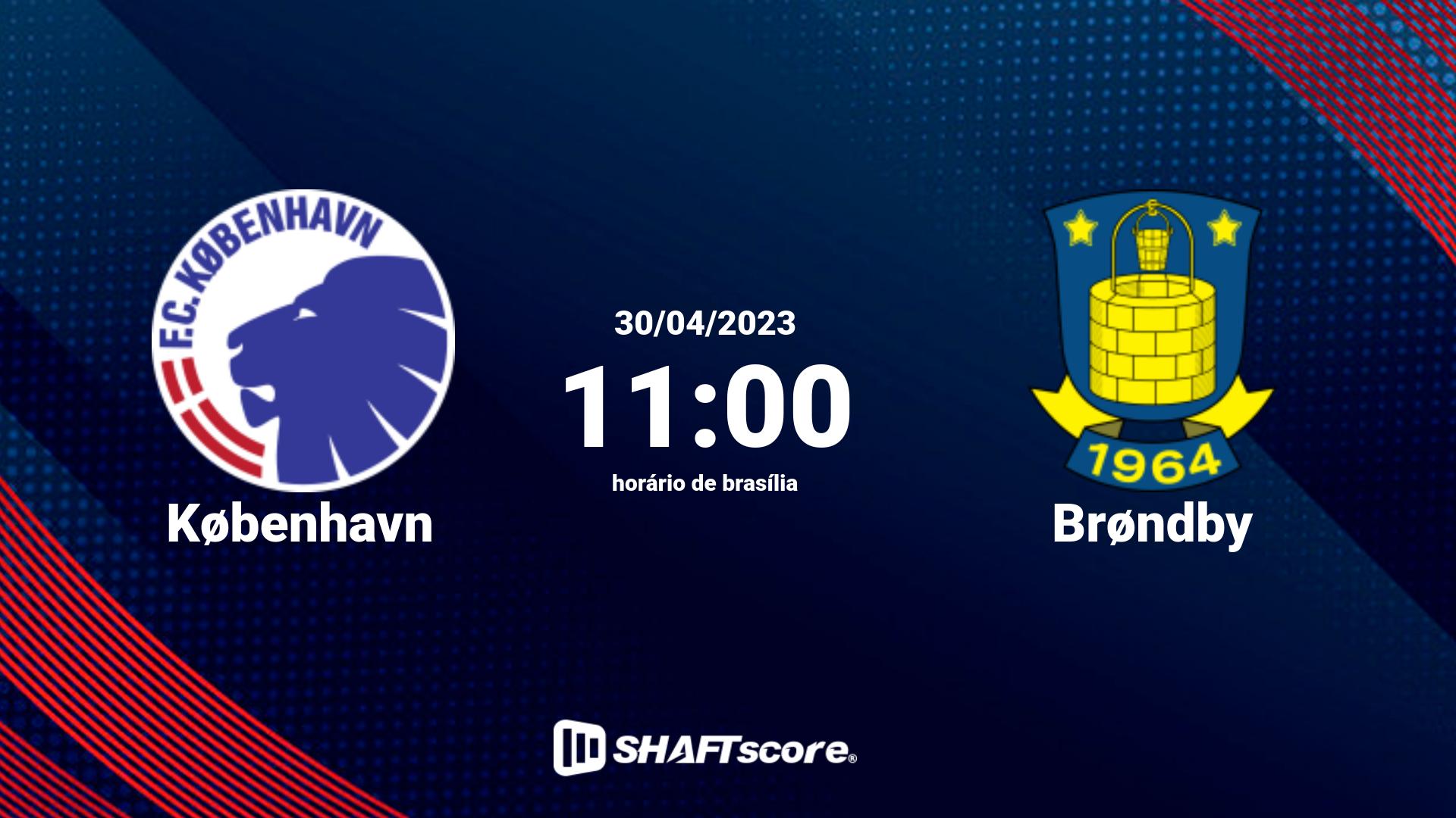 Estatísticas do jogo København vs Brøndby 30.04 11:00