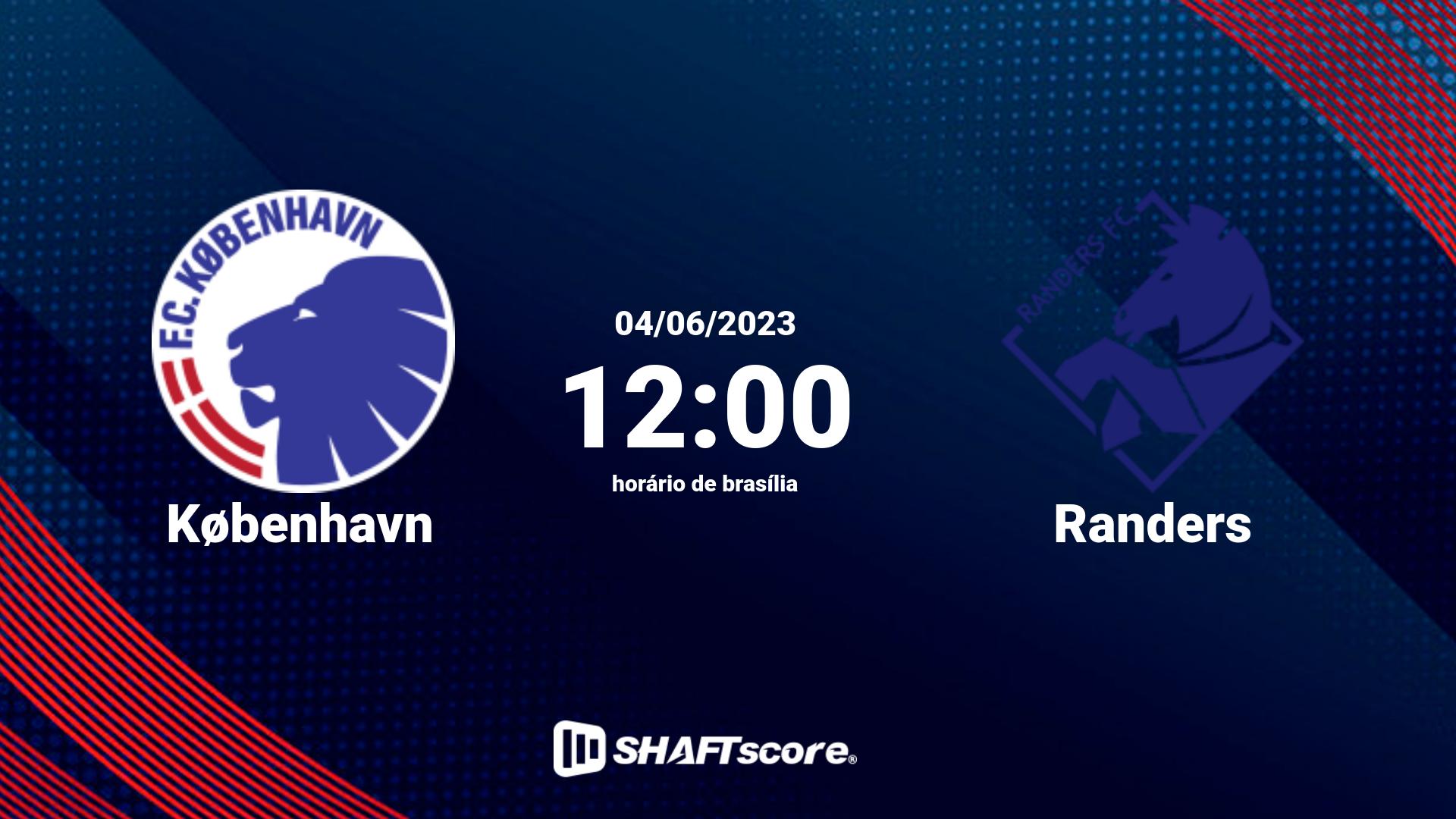 Estatísticas do jogo København vs Randers 04.06 12:00