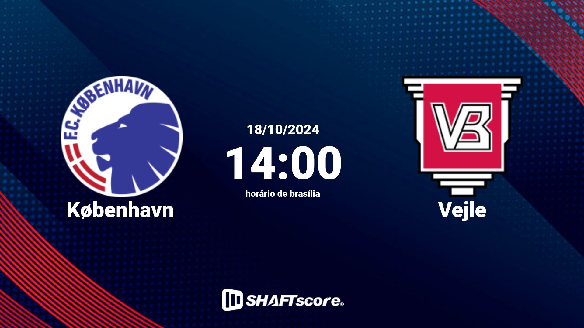 Estatísticas do jogo København vs Vejle 18.10 14:00