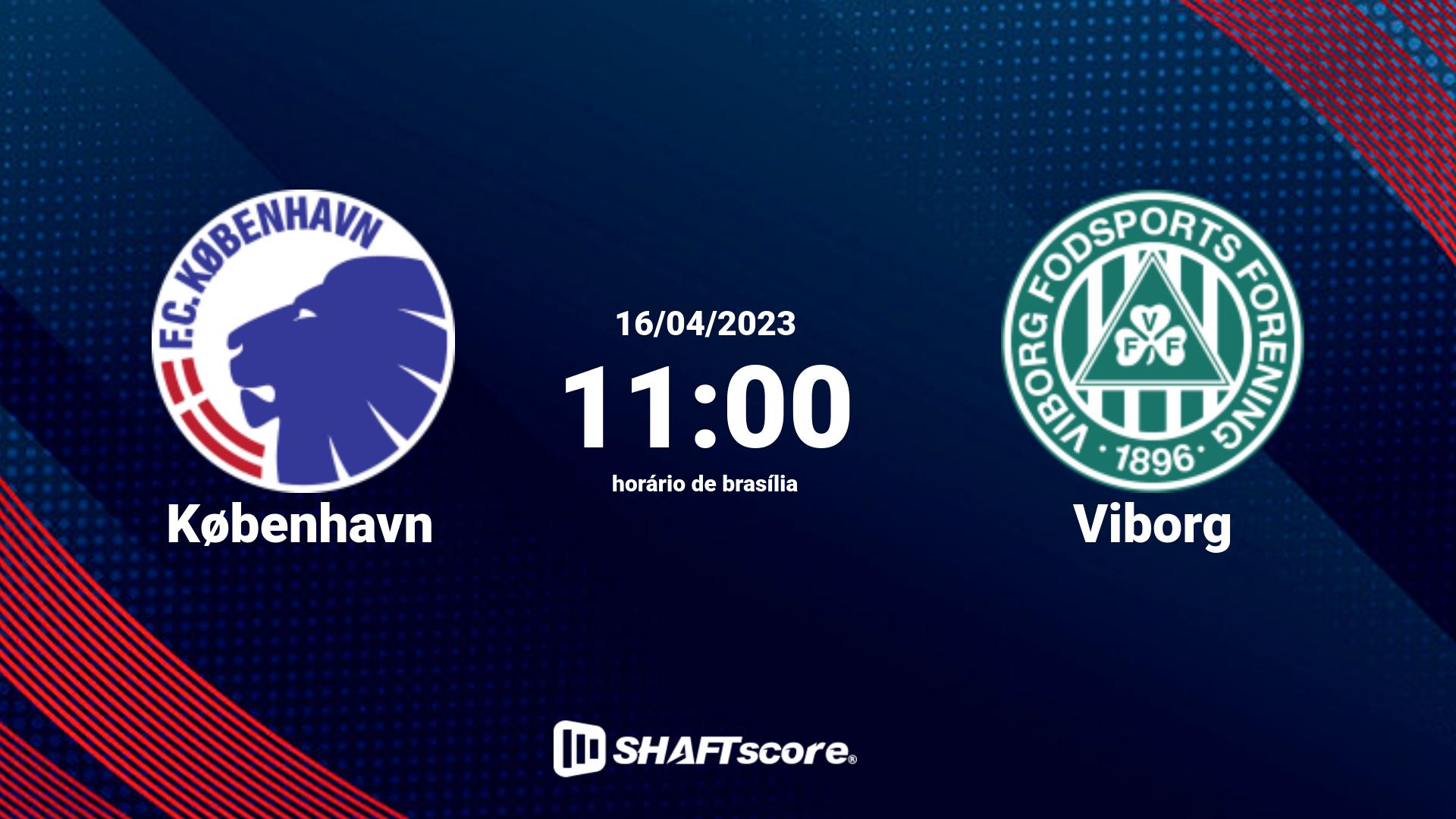 Estatísticas do jogo København vs Viborg 16.04 11:00