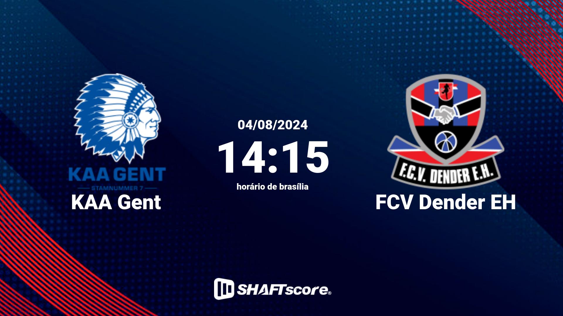 Estatísticas do jogo KAA Gent vs FCV Dender EH 04.08 14:15