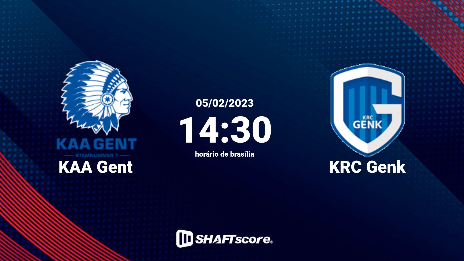 Estatísticas do jogo KAA Gent vs KRC Genk 05.02 14:30