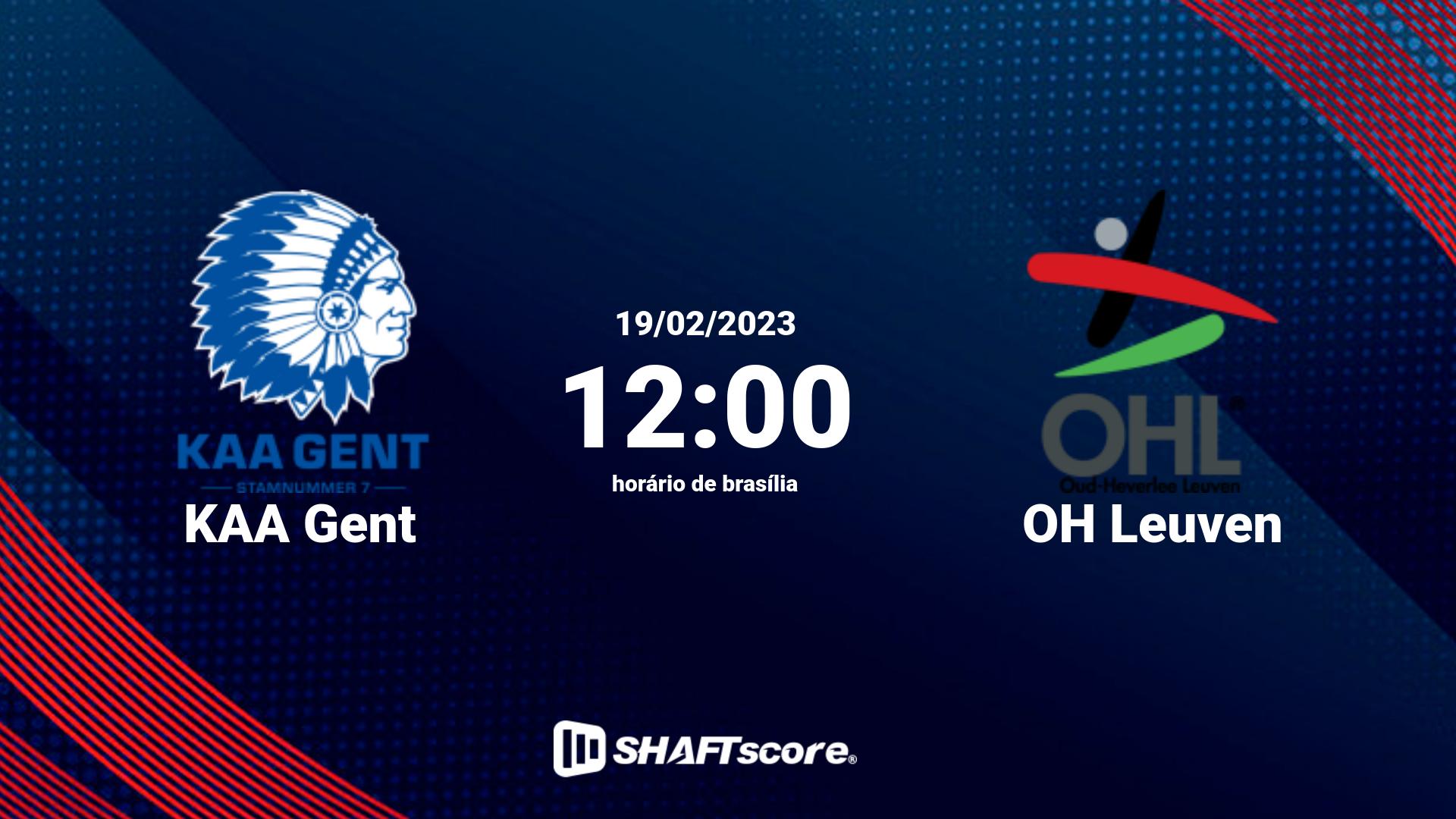 Estatísticas do jogo KAA Gent vs OH Leuven 19.02 12:00