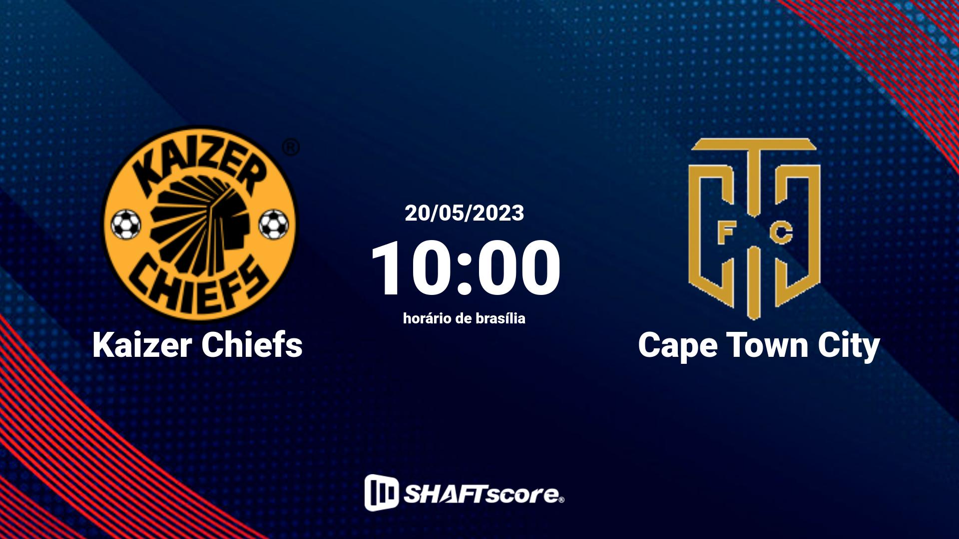 Estatísticas do jogo Kaizer Chiefs vs Cape Town City 20.05 10:00